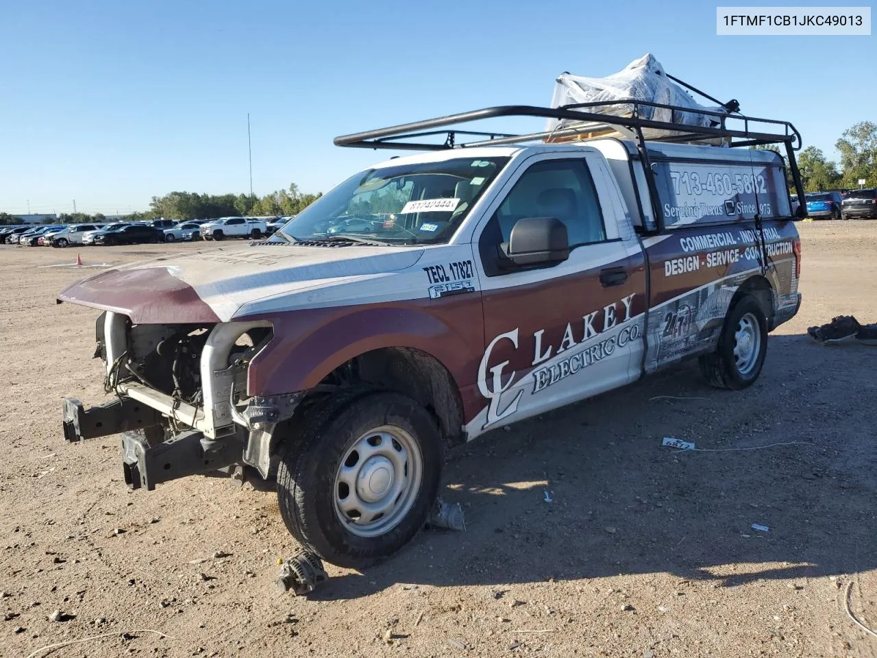 2018 Ford F150 VIN: 1FTMF1CB1JKC49013 Lot: 81242444