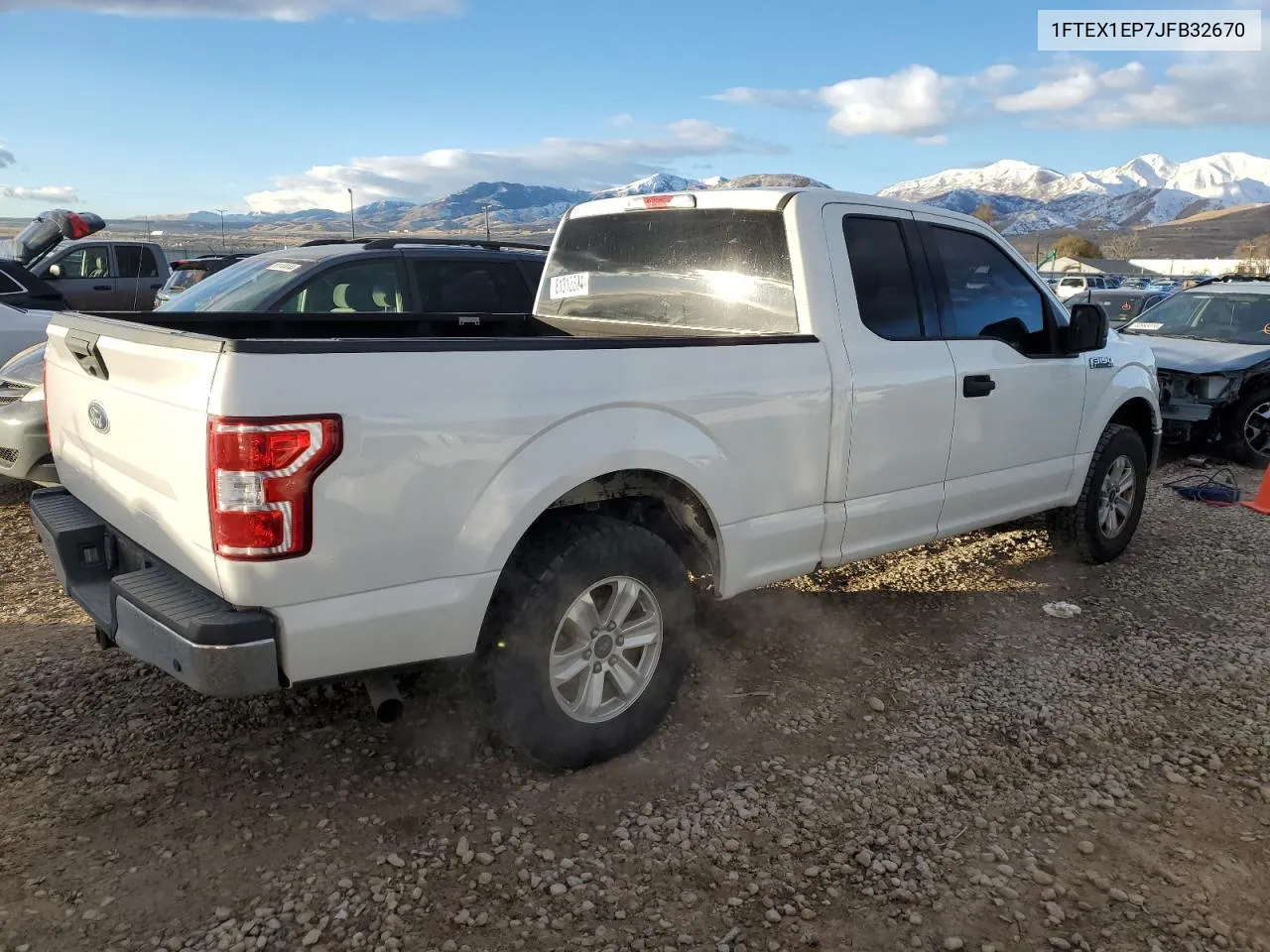 2018 Ford F150 Super Cab VIN: 1FTEX1EP7JFB32670 Lot: 81312304