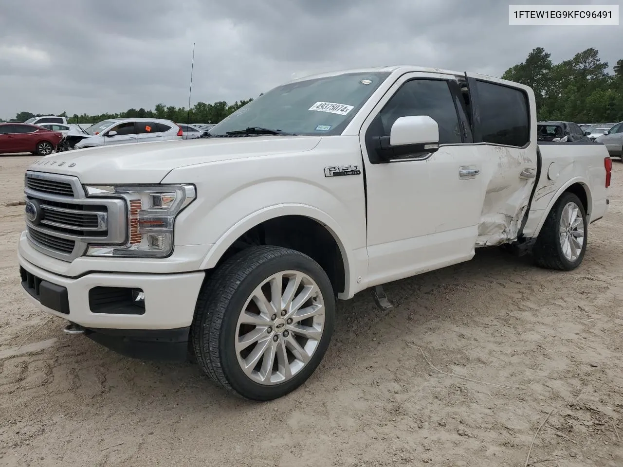 2019 Ford F150 Supercrew VIN: 1FTEW1EG9KFC96491 Lot: 49375074