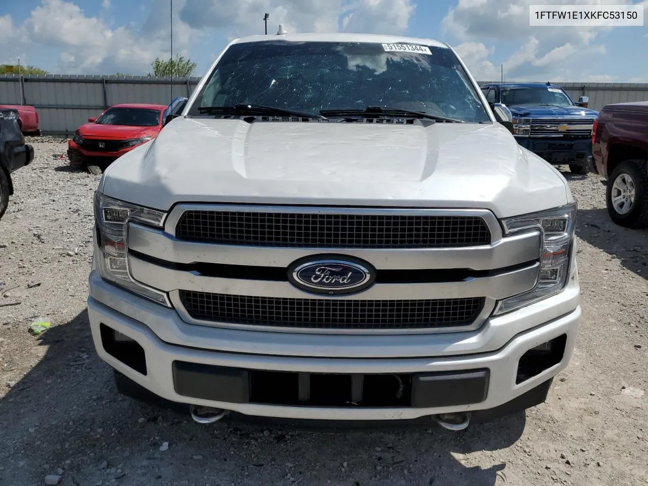 2019 Ford F150 Supercrew VIN: 1FTFW1E1XKFC53150 Lot: 51551344