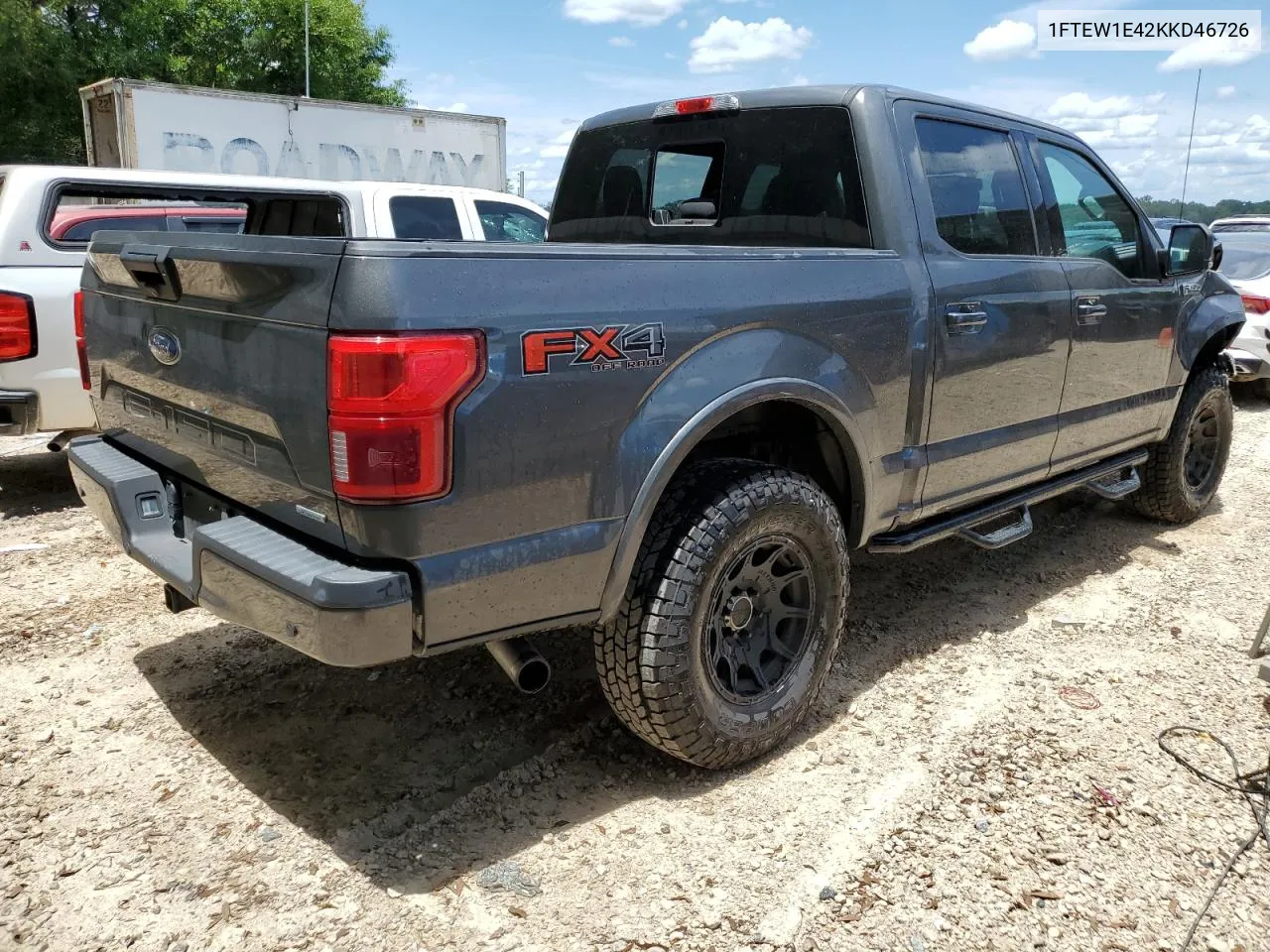 2019 Ford F150 Supercrew VIN: 1FTEW1E42KKD46726 Lot: 54830224