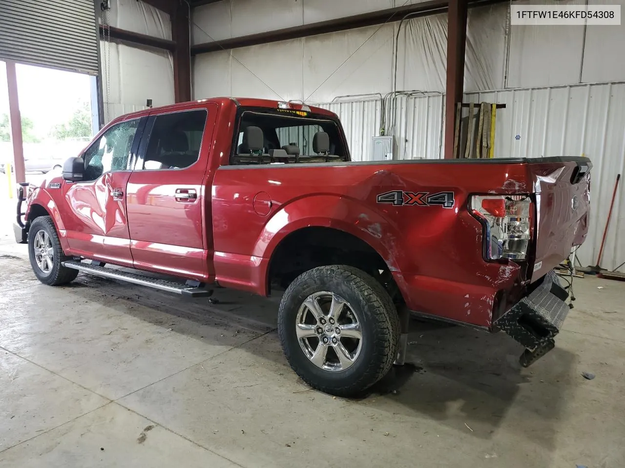 2019 Ford F150 Supercrew VIN: 1FTFW1E46KFD54308 Lot: 56054314