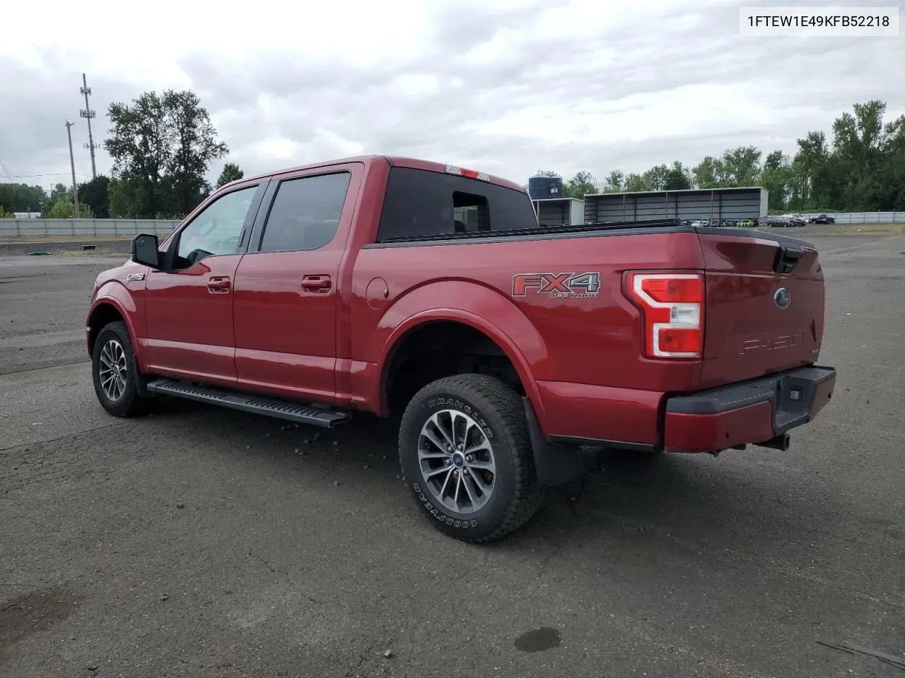 2019 Ford F150 Supercrew VIN: 1FTEW1E49KFB52218 Lot: 56607554