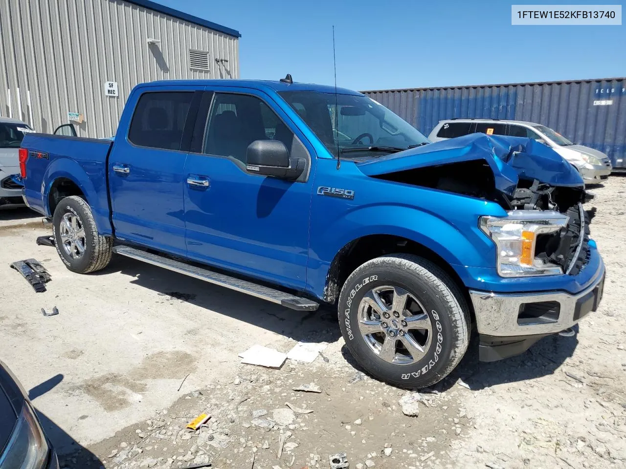 2019 Ford F150 Supercrew VIN: 1FTEW1E52KFB13740 Lot: 57132314