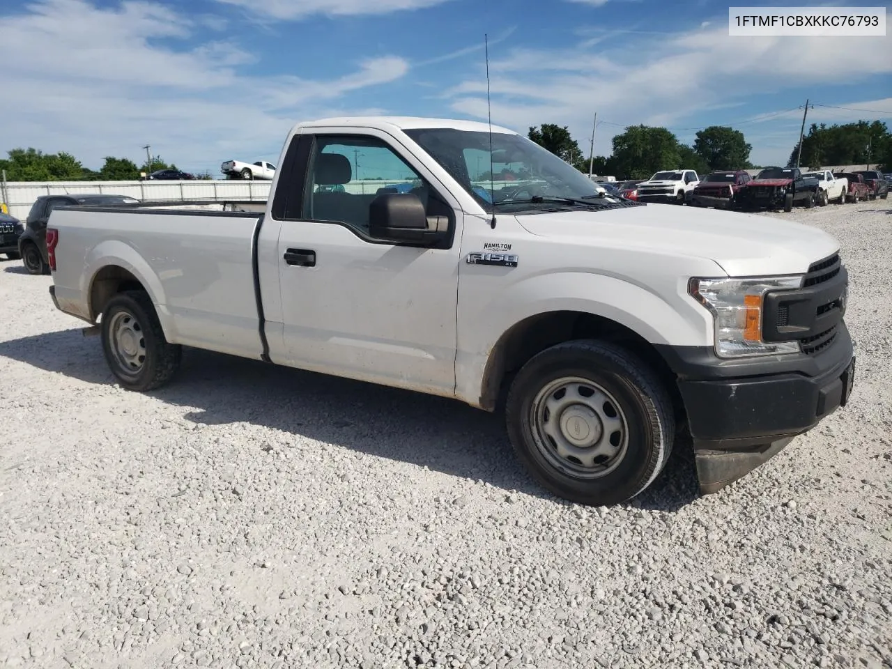 2019 Ford F150 VIN: 1FTMF1CBXKKC76793 Lot: 57476904