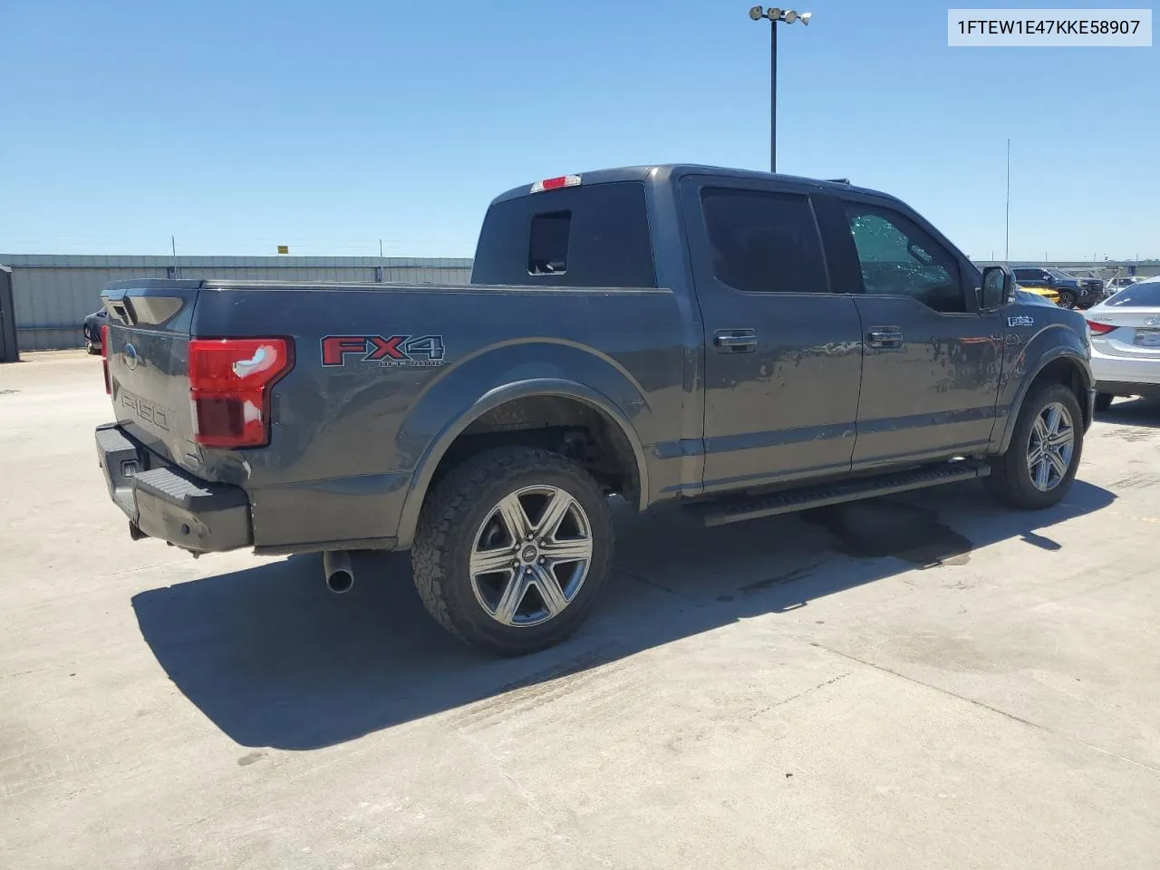 2019 Ford F150 Supercrew VIN: 1FTEW1E47KKE58907 Lot: 57905574