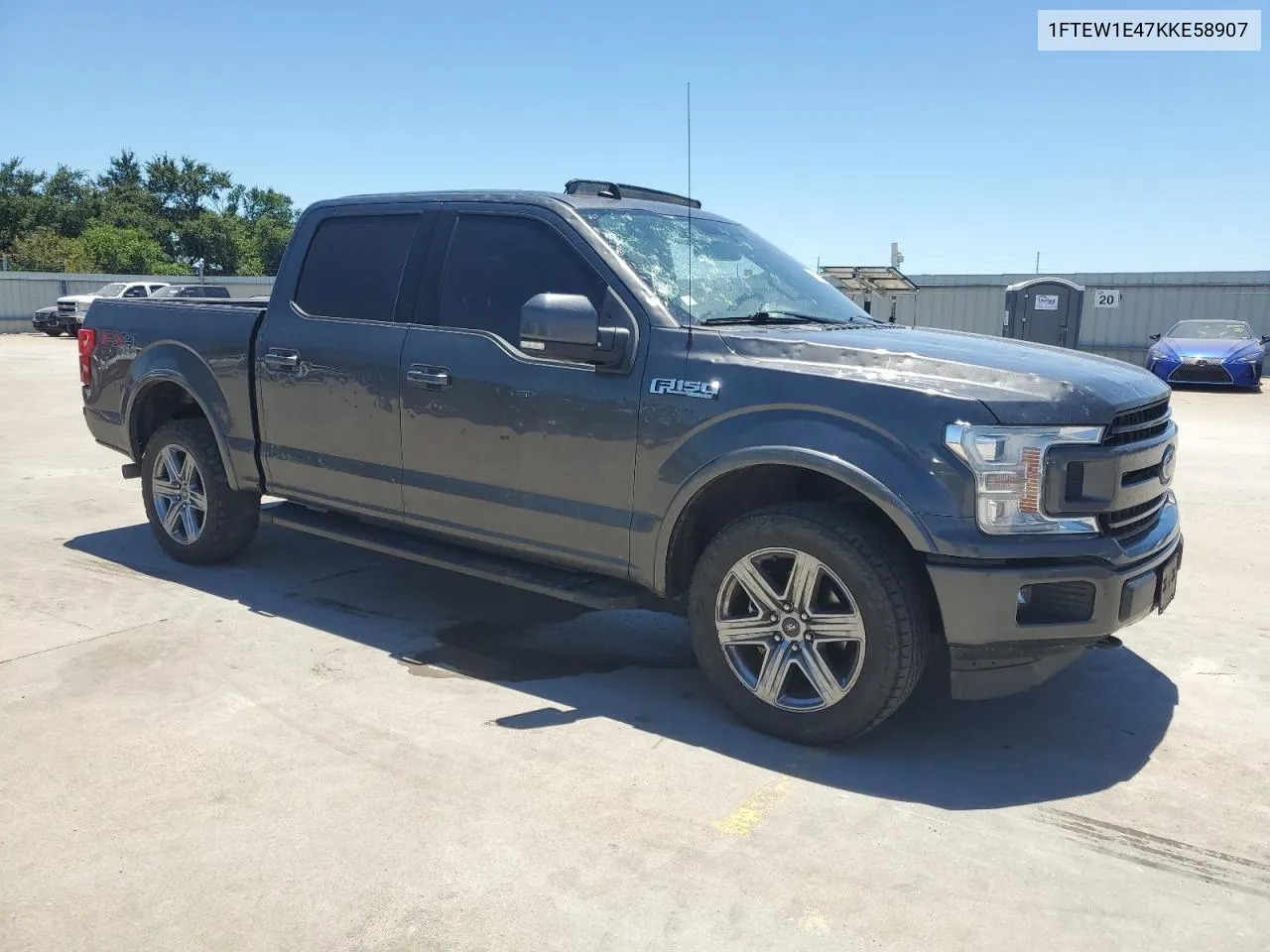 2019 Ford F150 Supercrew VIN: 1FTEW1E47KKE58907 Lot: 57905574