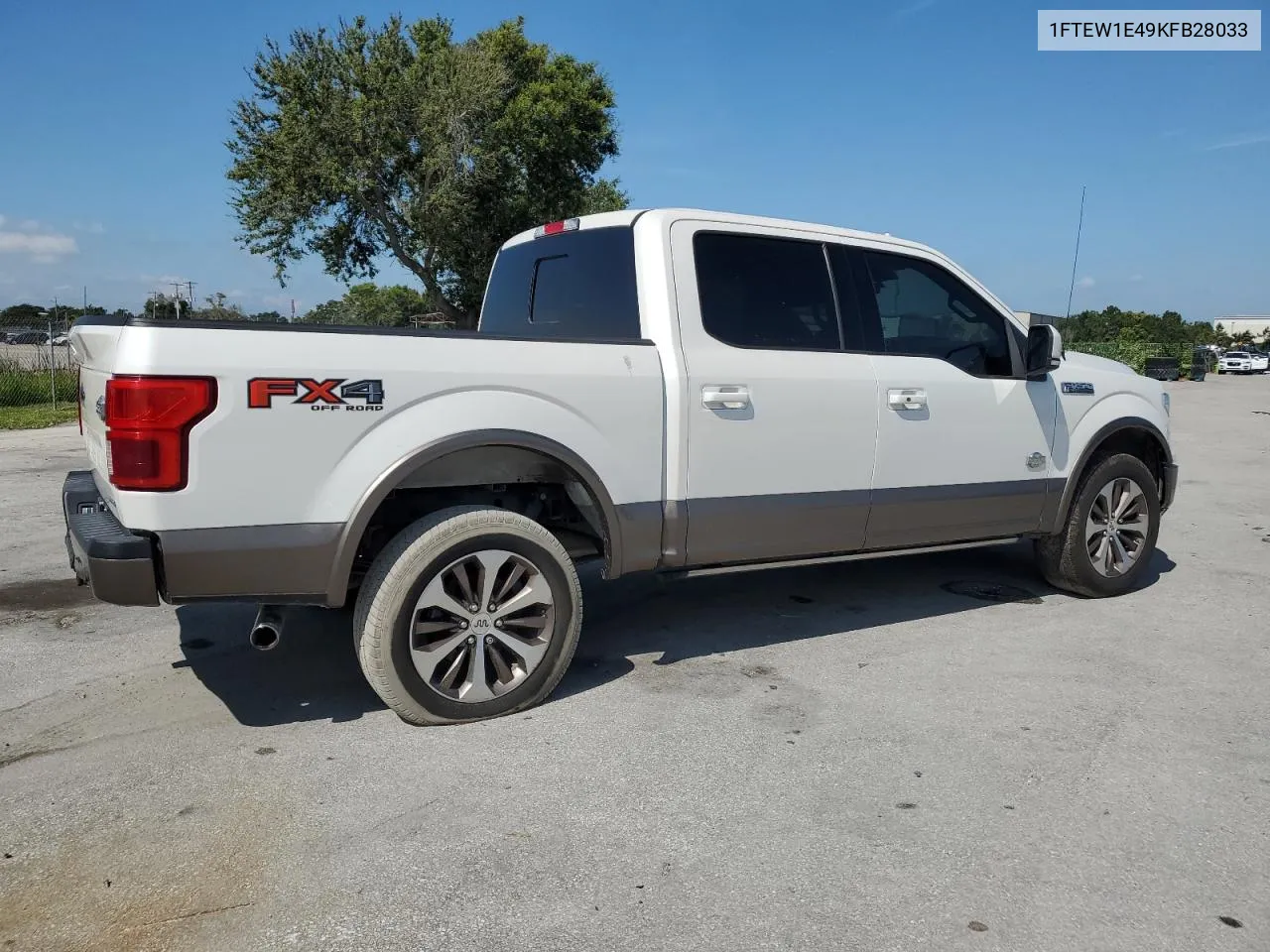 2019 Ford F150 Supercrew VIN: 1FTEW1E49KFB28033 Lot: 59226194