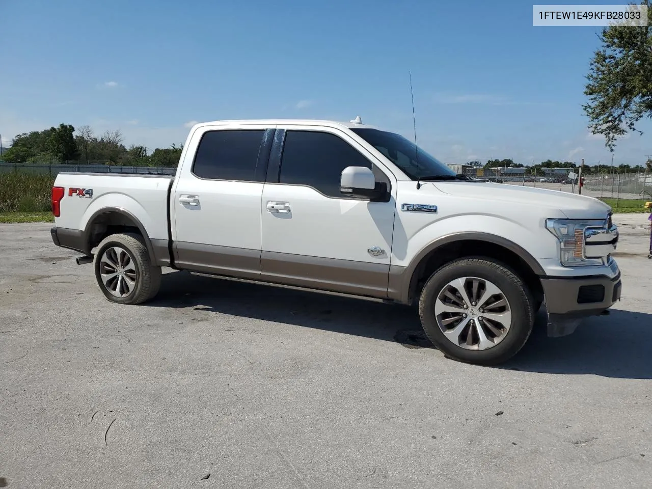 1FTEW1E49KFB28033 2019 Ford F150 Supercrew