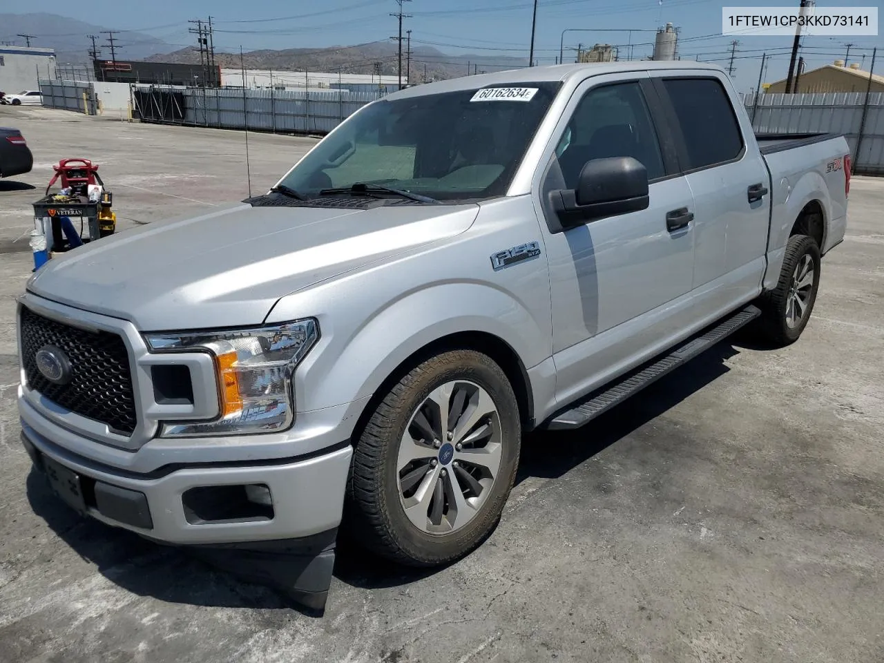 2019 Ford F150 Supercrew VIN: 1FTEW1CP3KKD73141 Lot: 60162634