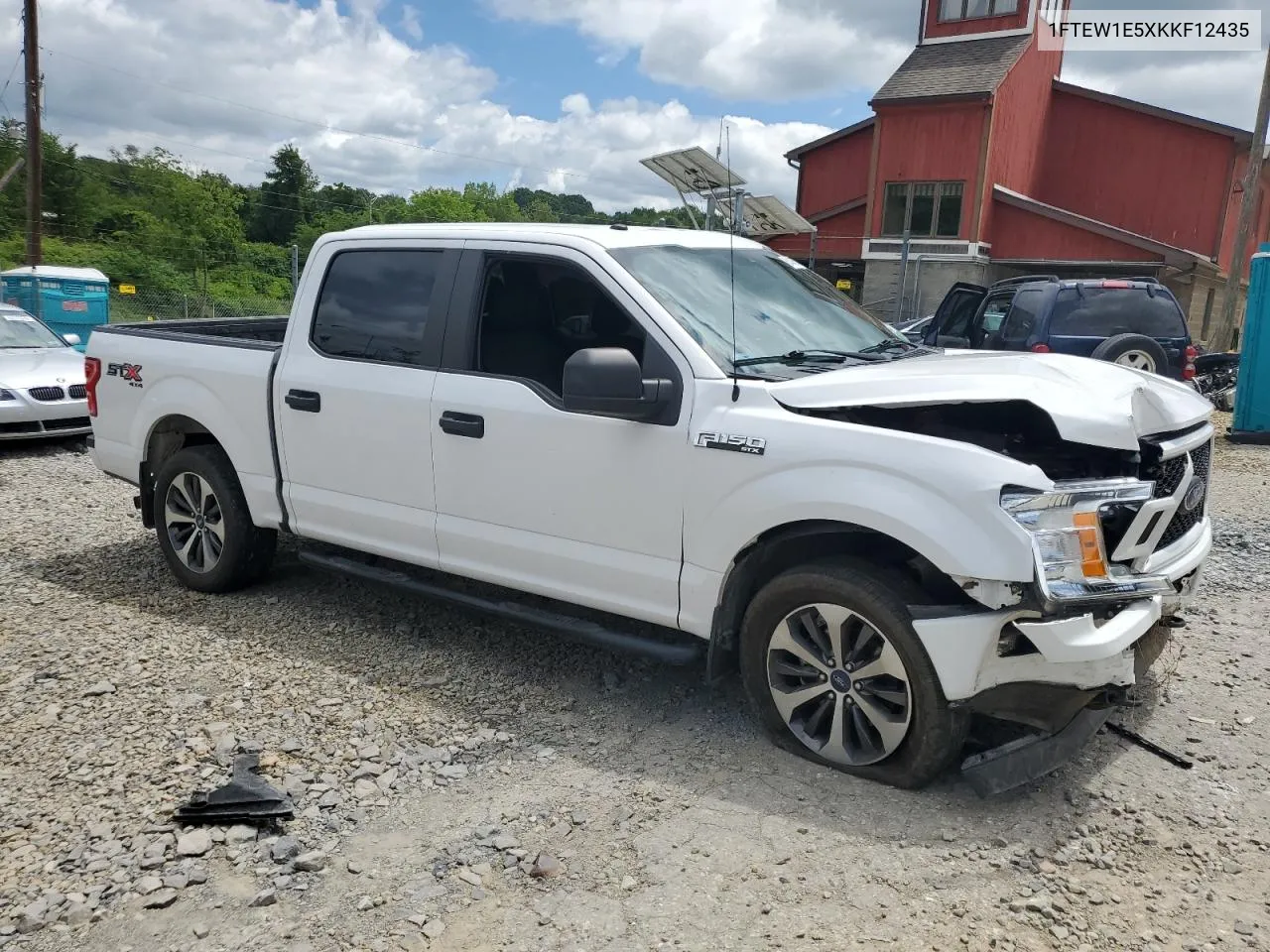 2019 Ford F150 Supercrew VIN: 1FTEW1E5XKKF12435 Lot: 61414574