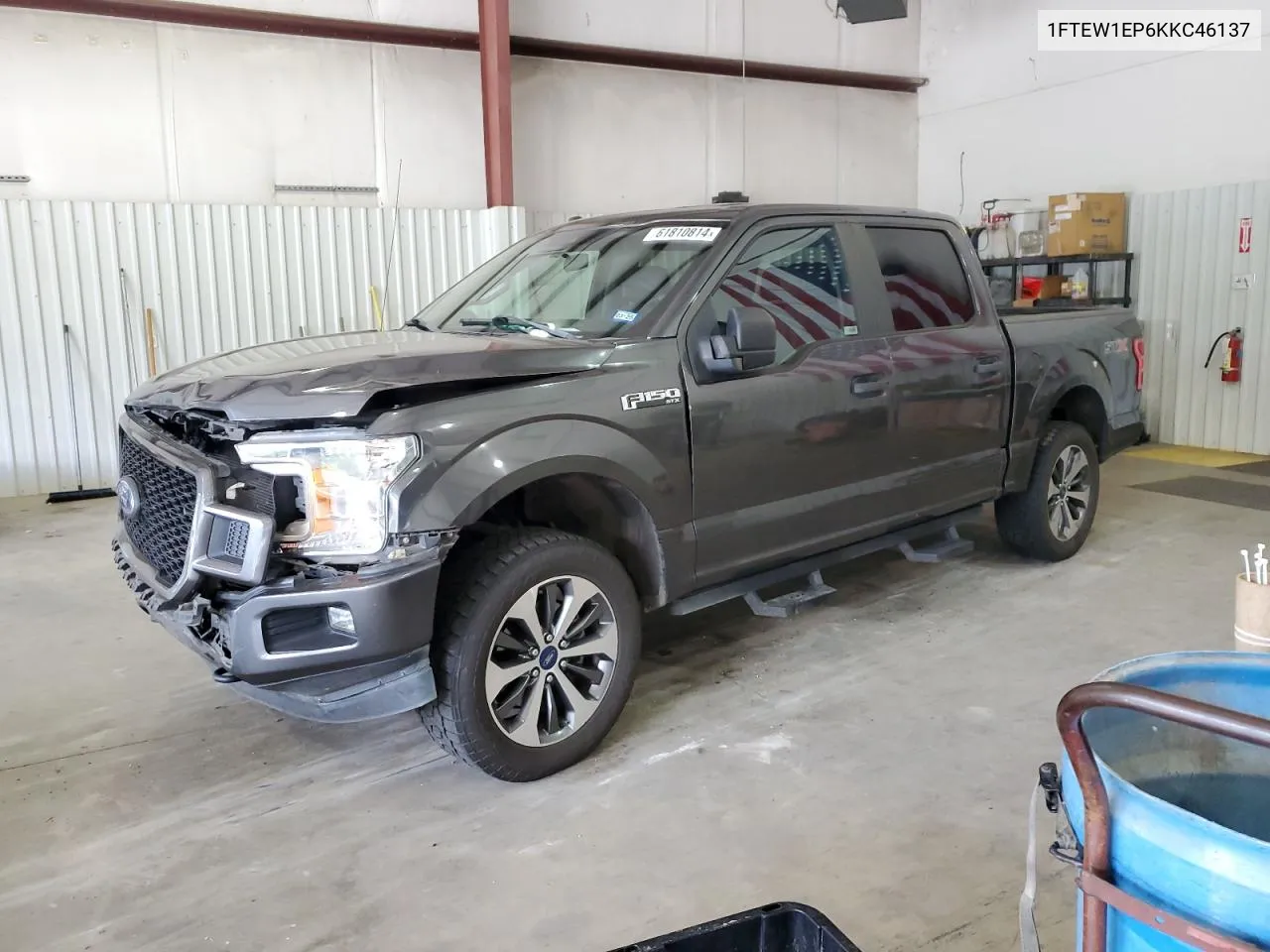 2019 Ford F150 Supercrew VIN: 1FTEW1EP6KKC46137 Lot: 61810814