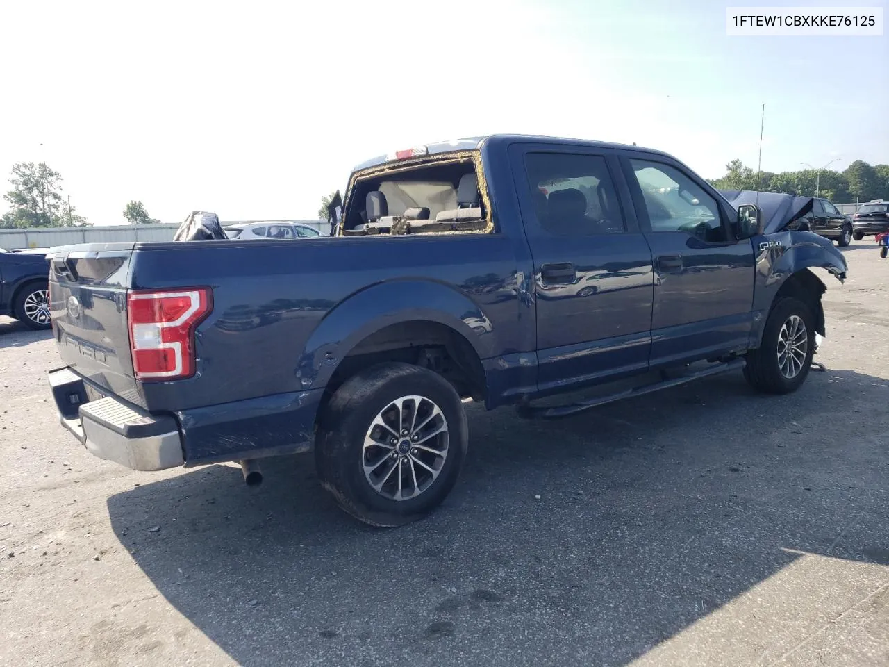 2019 Ford F150 Supercrew VIN: 1FTEW1CBXKKE76125 Lot: 61911284