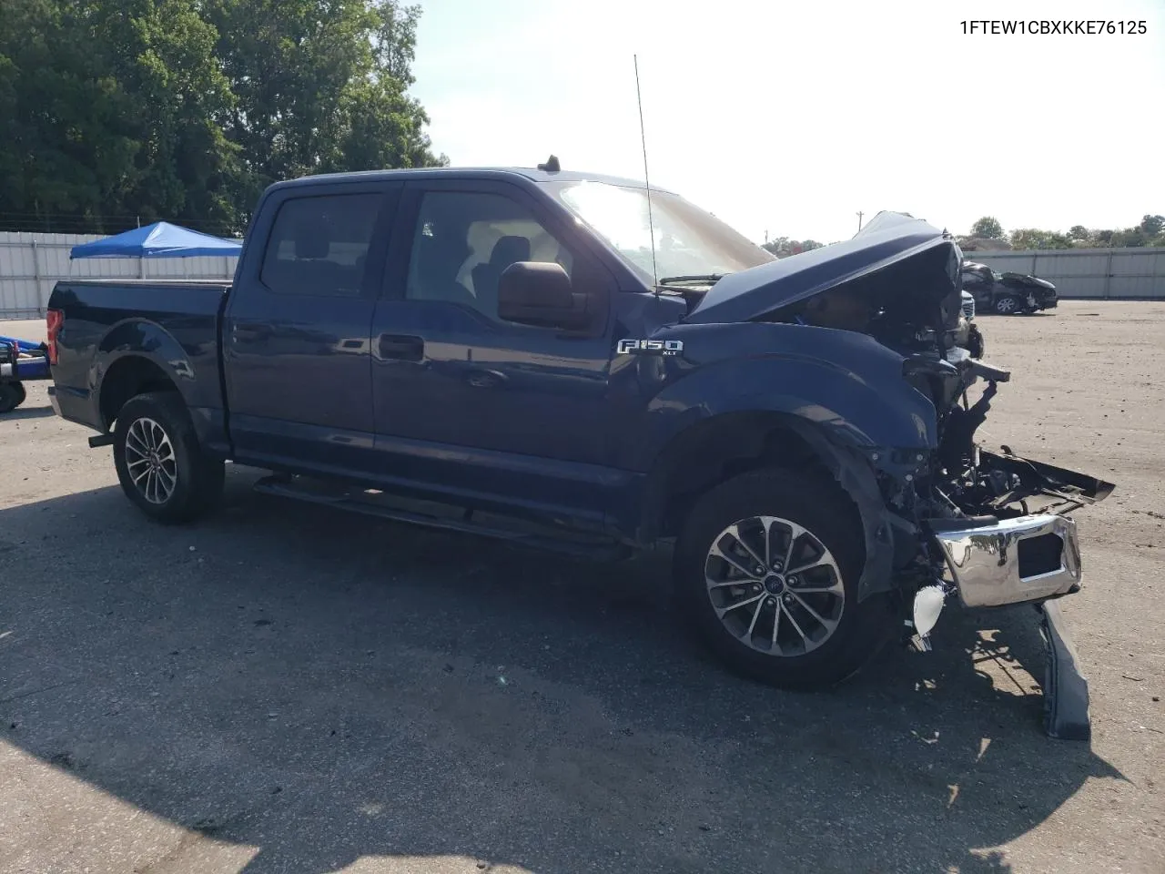 2019 Ford F150 Supercrew VIN: 1FTEW1CBXKKE76125 Lot: 61911284