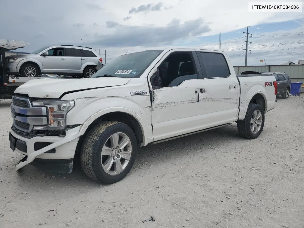 2019 Ford F150 Supercrew VIN: 1FTEW1E40KFC84686 Lot: 62056504