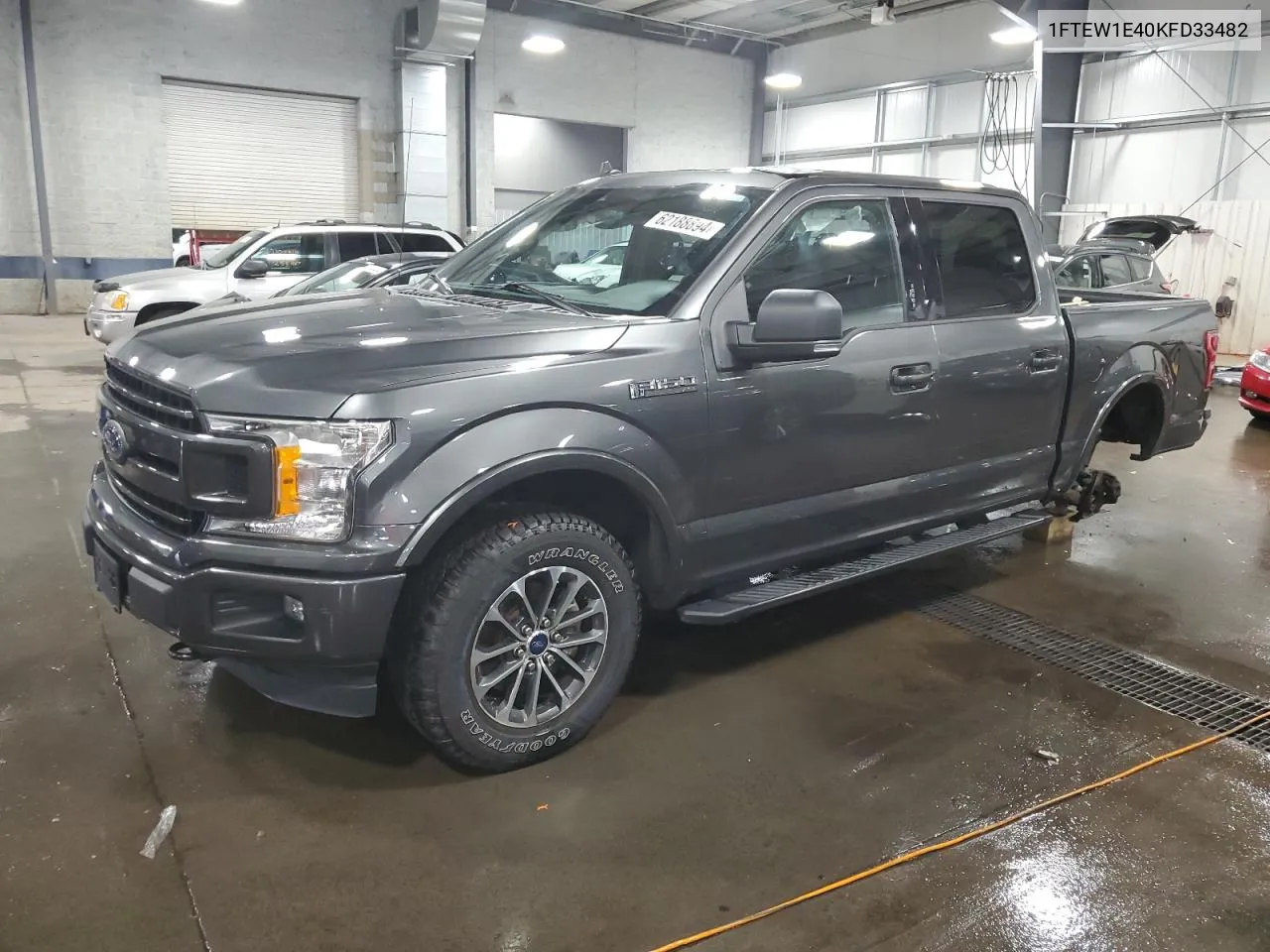 2019 Ford F150 Supercrew VIN: 1FTEW1E40KFD33482 Lot: 62188894