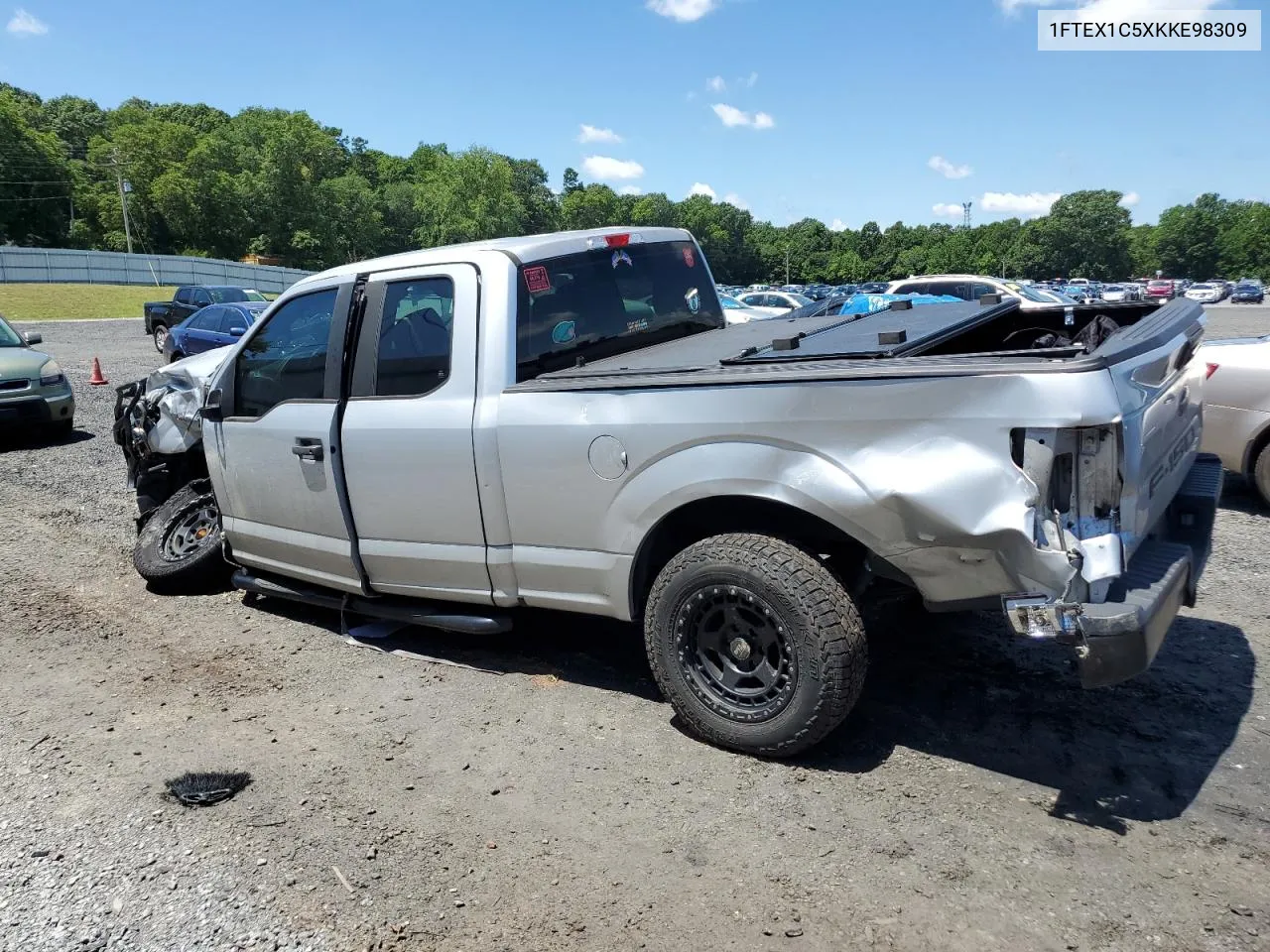 2019 Ford F150 Super Cab VIN: 1FTEX1C5XKKE98309 Lot: 62549724