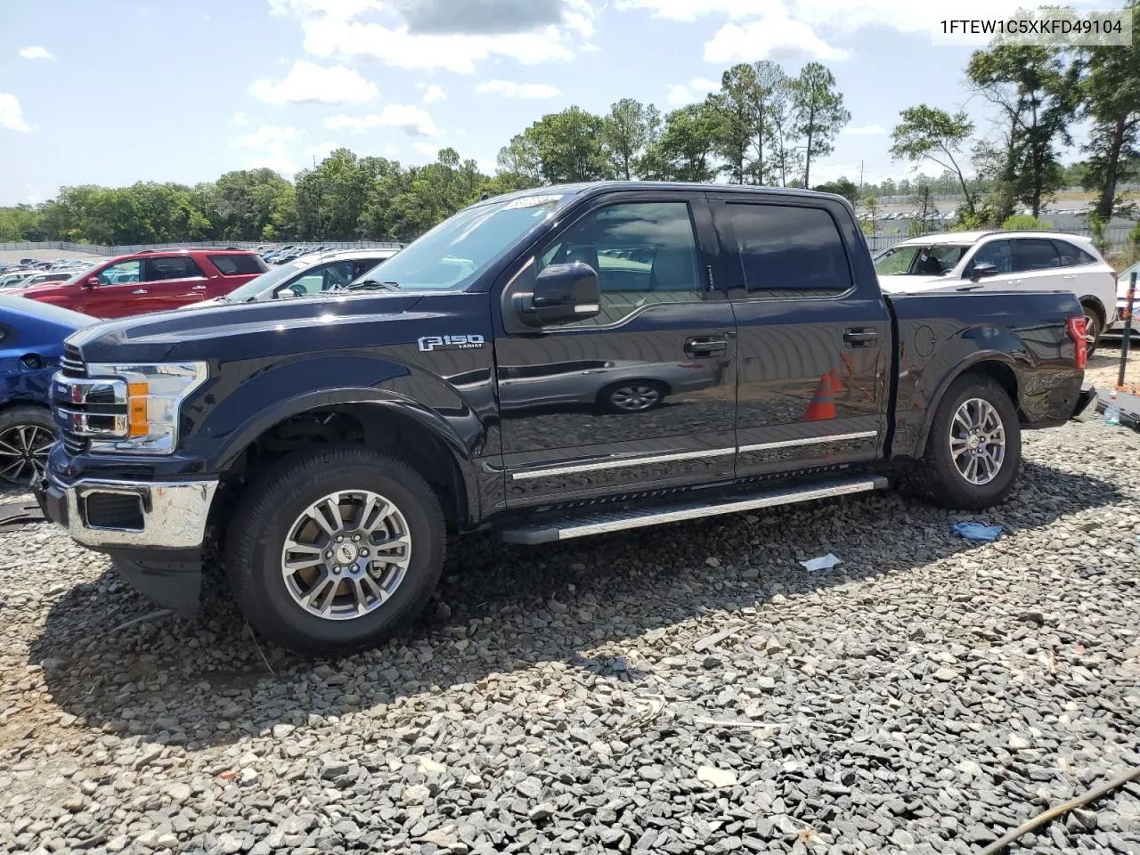 2019 Ford F150 Supercrew VIN: 1FTEW1C5XKFD49104 Lot: 63122334