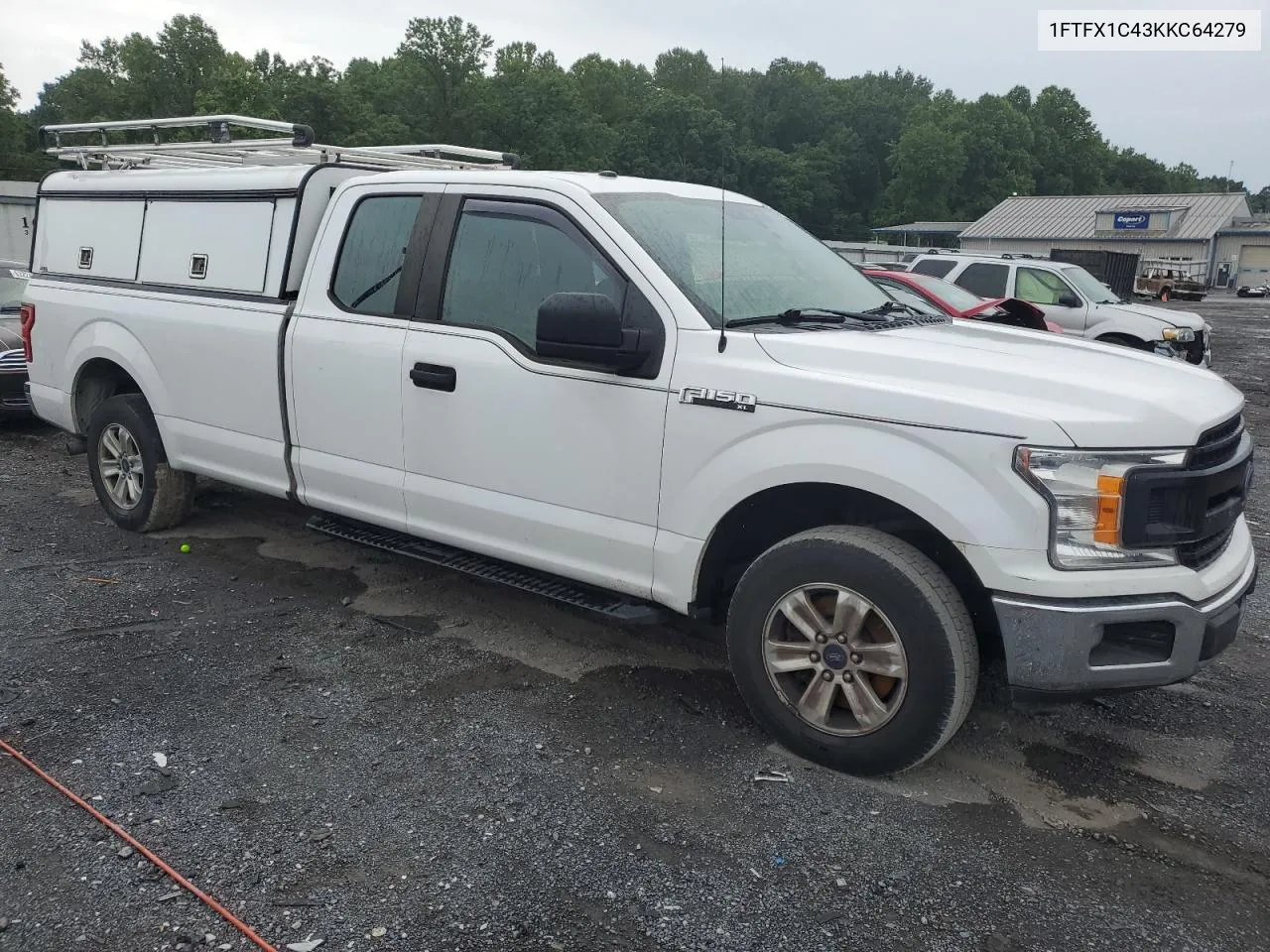 2019 Ford F150 Super Cab VIN: 1FTFX1C43KKC64279 Lot: 63848954