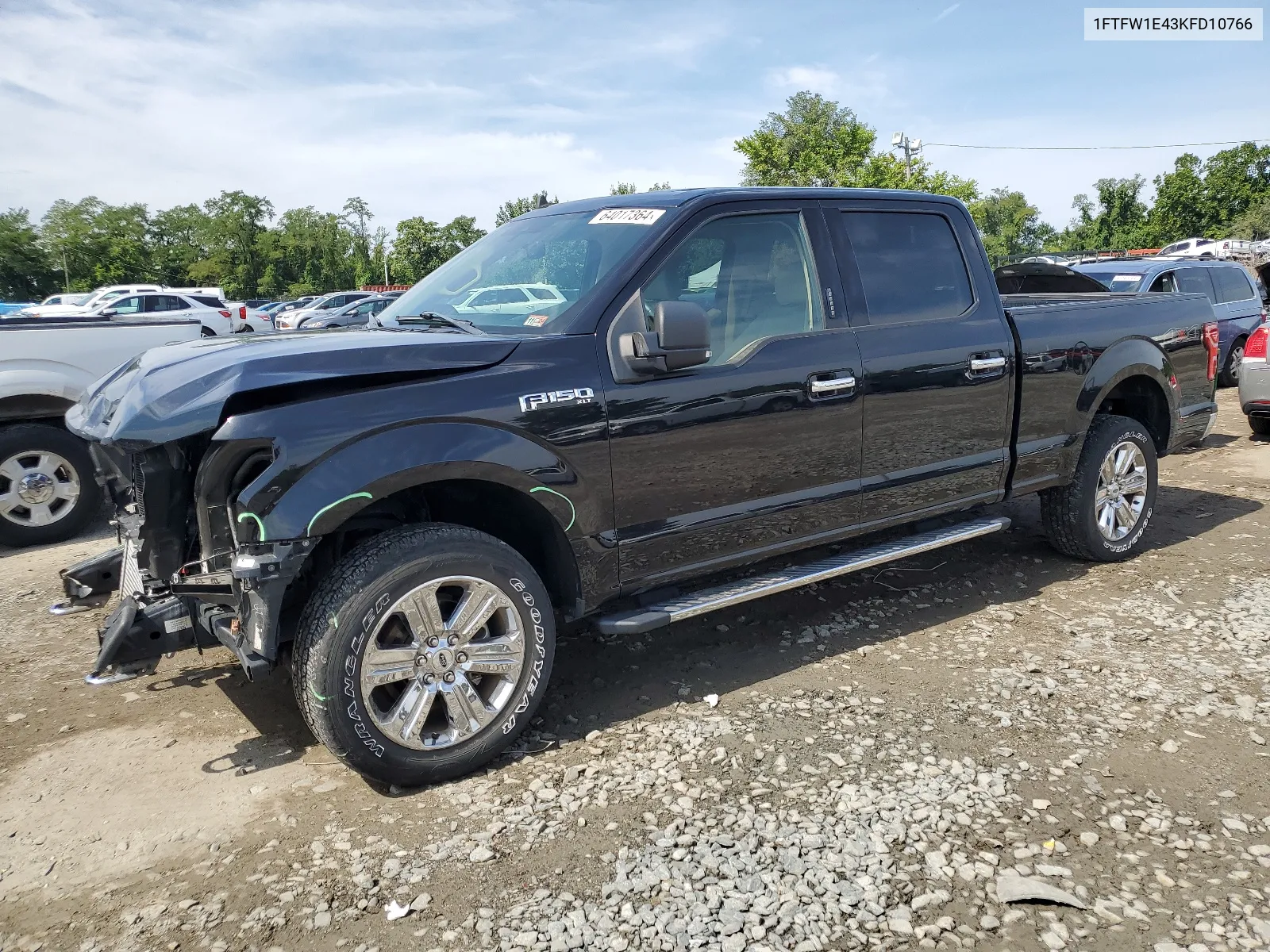 2019 Ford F150 Supercrew VIN: 1FTFW1E43KFD10766 Lot: 64017364