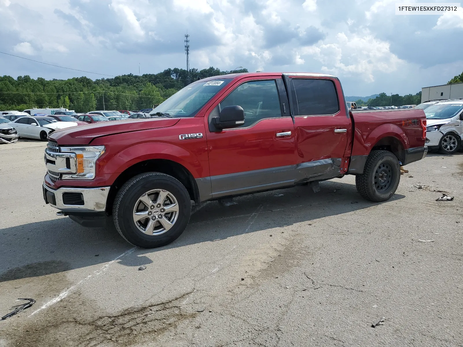 1FTEW1E5XKFD27312 2019 Ford F150 Supercrew