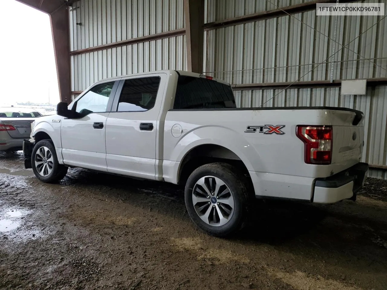 2019 Ford F150 Supercrew VIN: 1FTEW1CP0KKD96781 Lot: 64498474