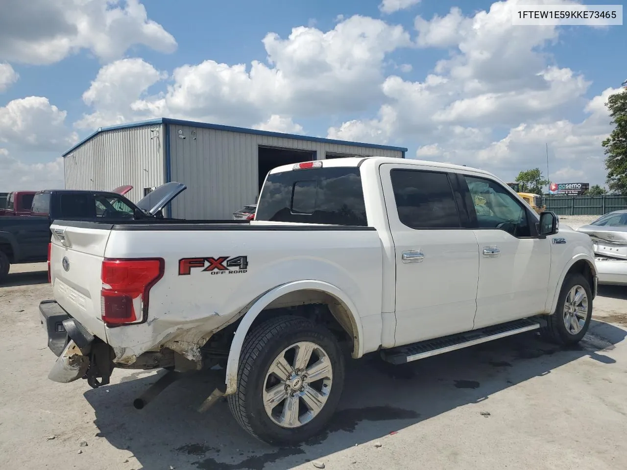 2019 Ford F150 Supercrew VIN: 1FTEW1E59KKE73465 Lot: 67797944