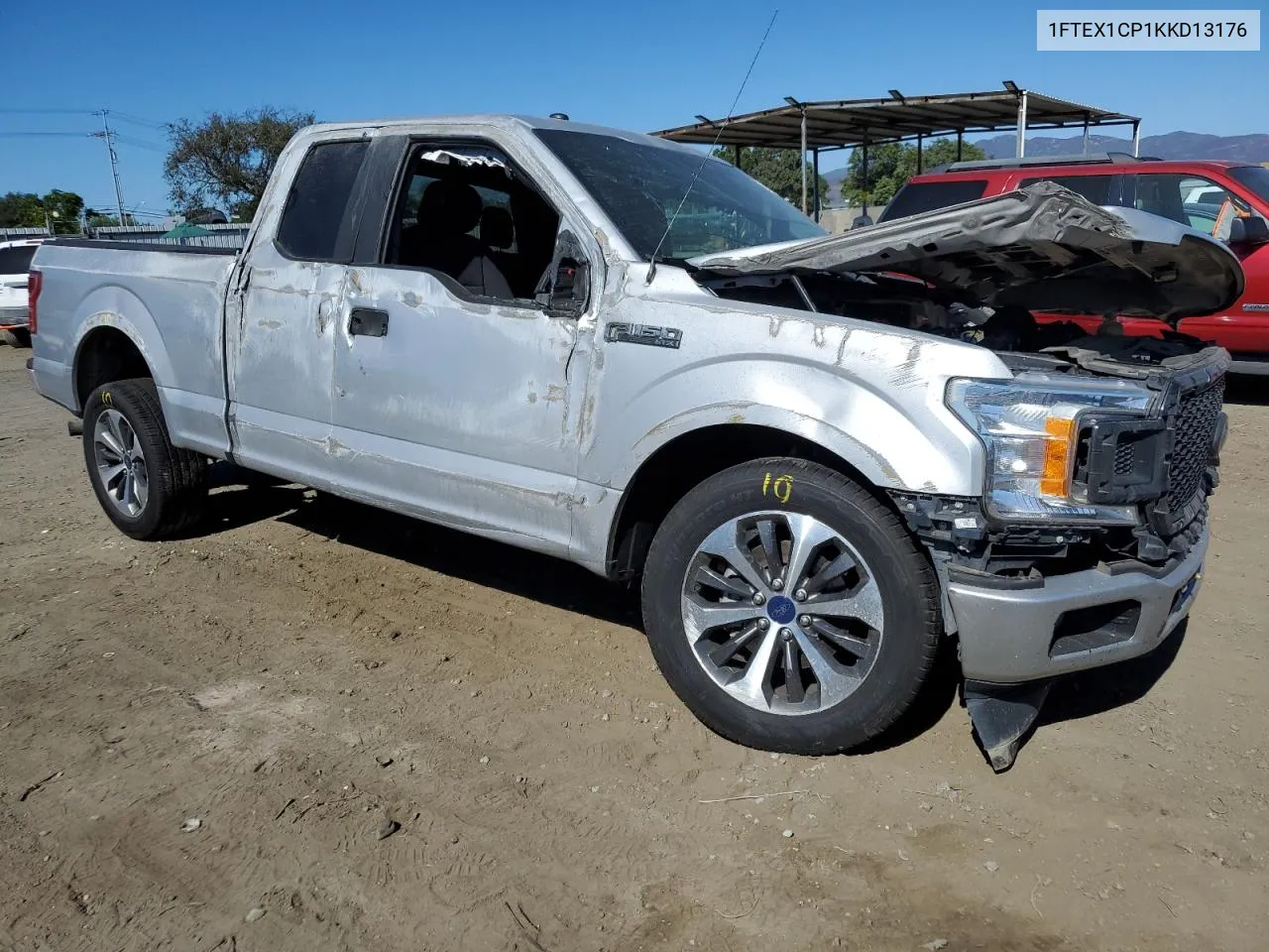 2019 Ford F150 Super Cab VIN: 1FTEX1CP1KKD13176 Lot: 68192314