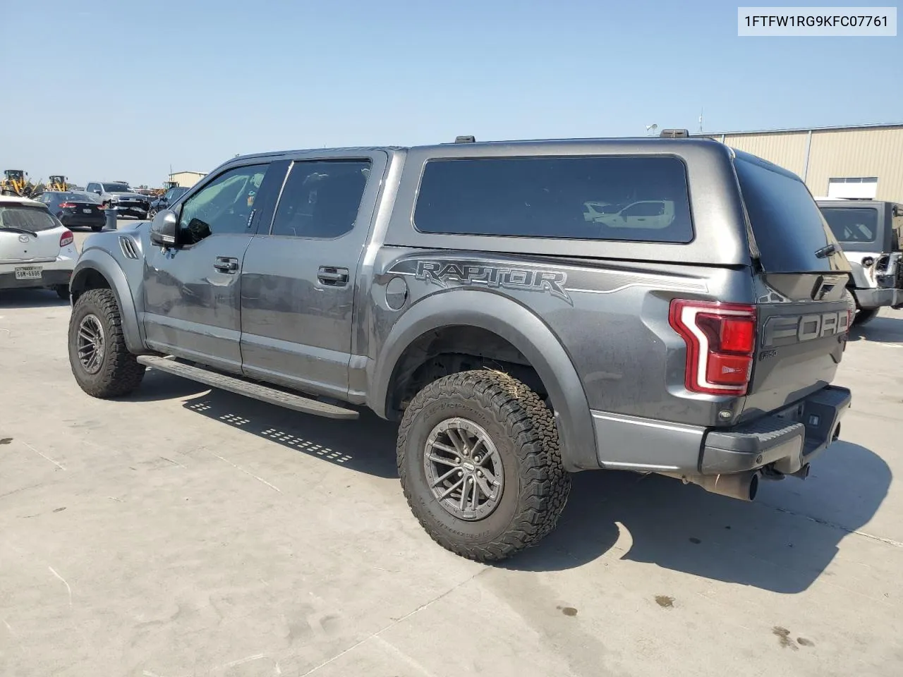 2019 Ford F150 Raptor VIN: 1FTFW1RG9KFC07761 Lot: 68570874