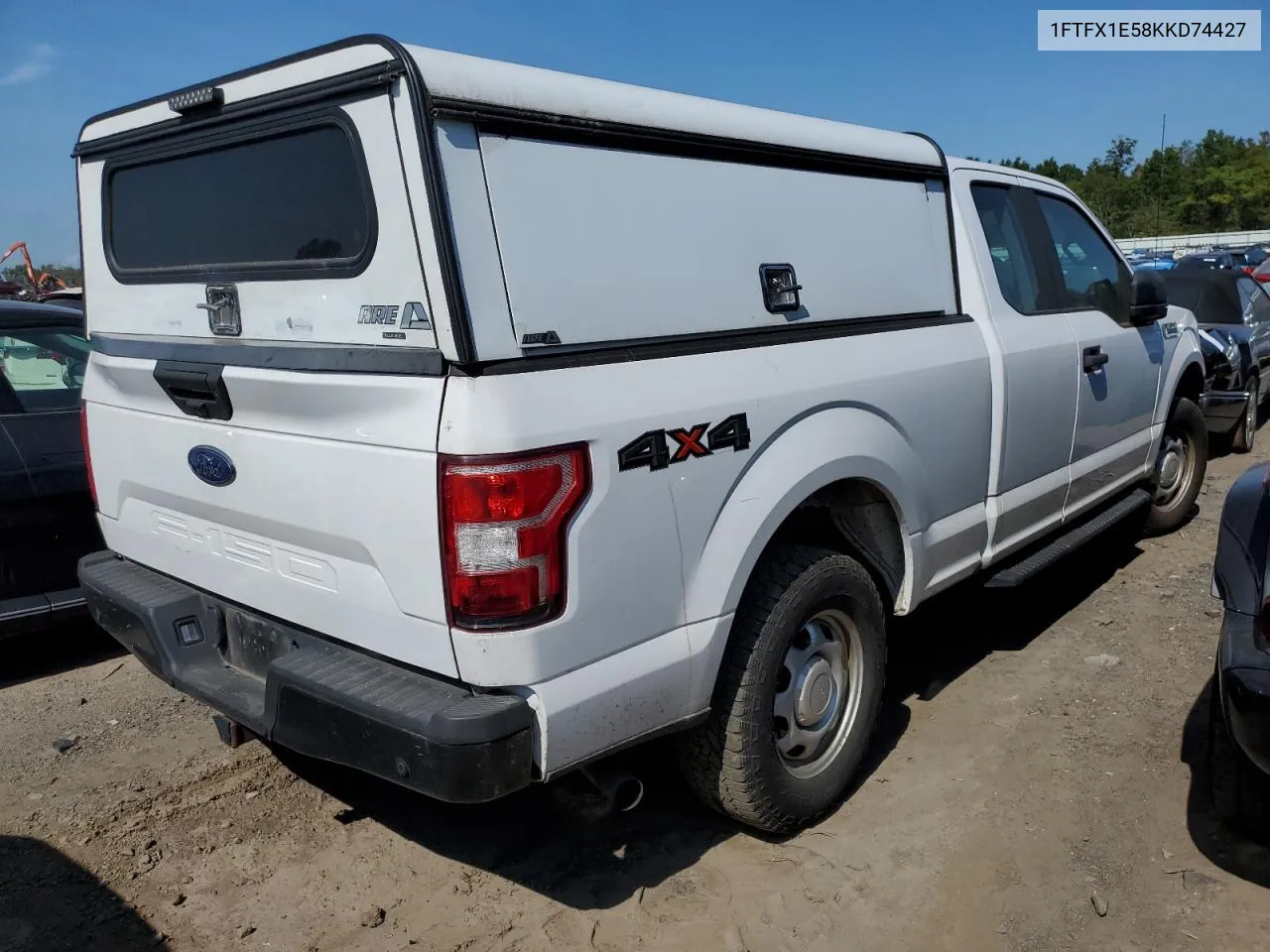 2019 Ford F150 Super Cab VIN: 1FTFX1E58KKD74427 Lot: 69068774