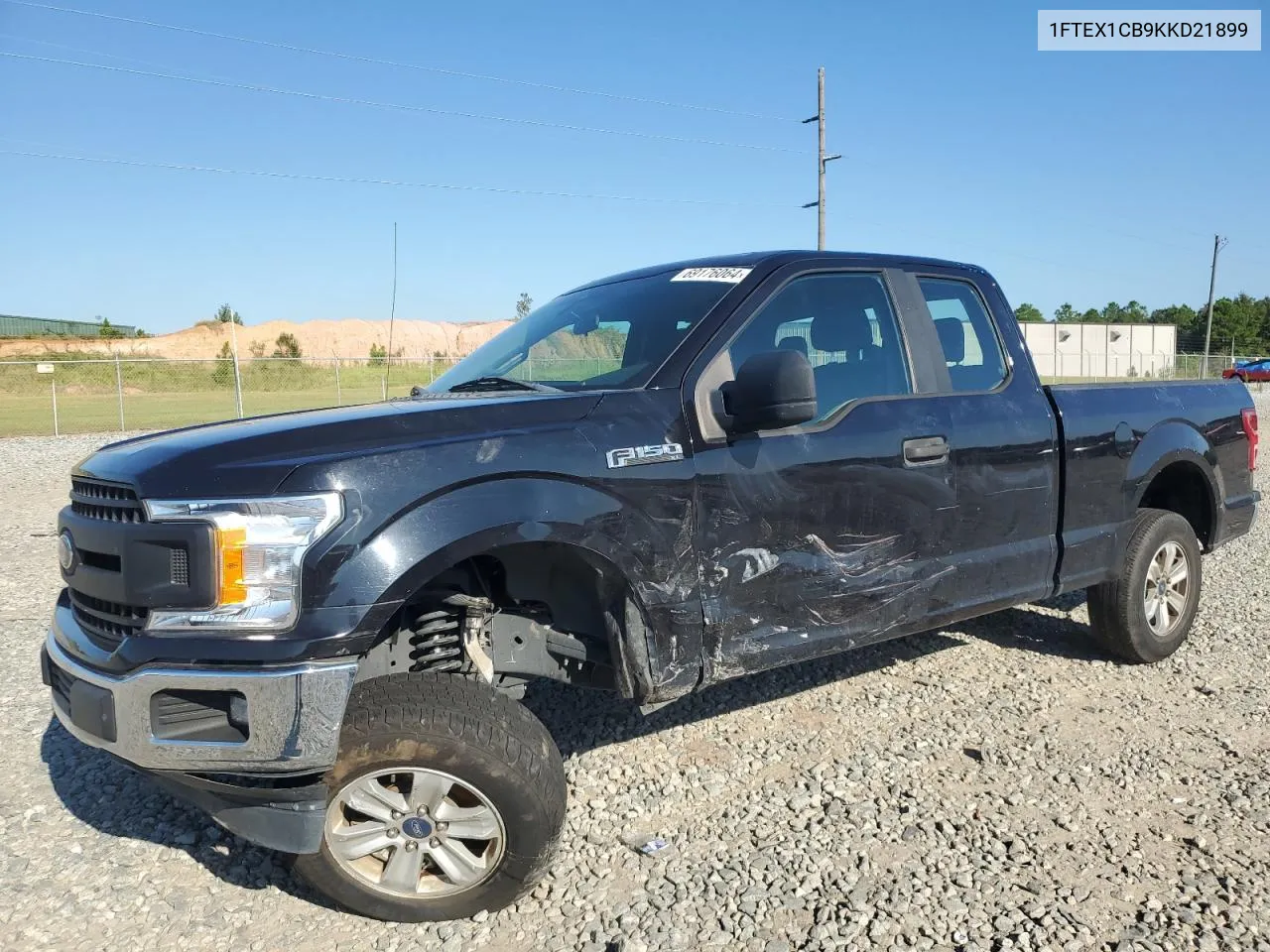 2019 Ford F150 Super Cab VIN: 1FTEX1CB9KKD21899 Lot: 69176064