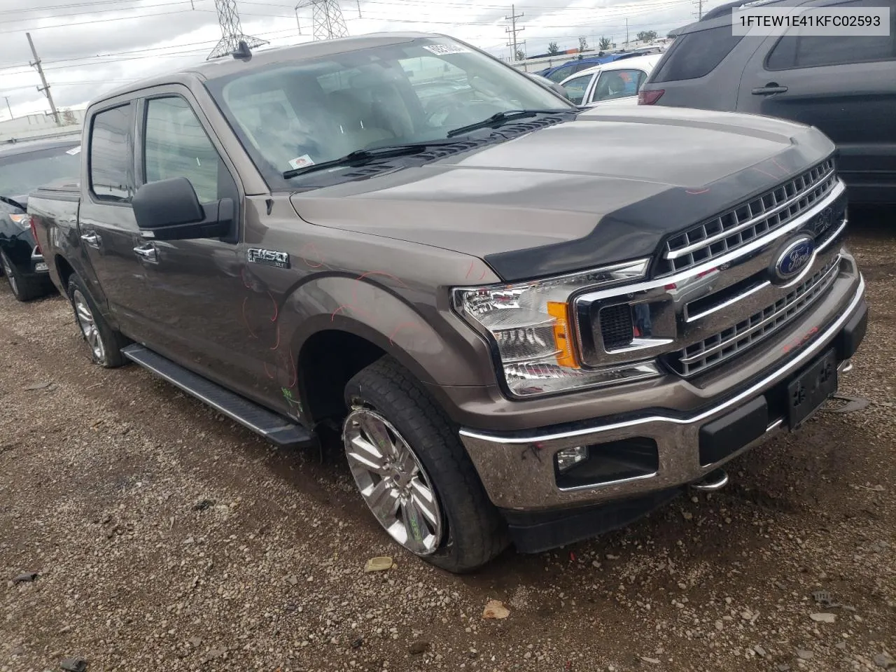 2019 Ford F150 Supercrew VIN: 1FTEW1E41KFC02593 Lot: 69213034