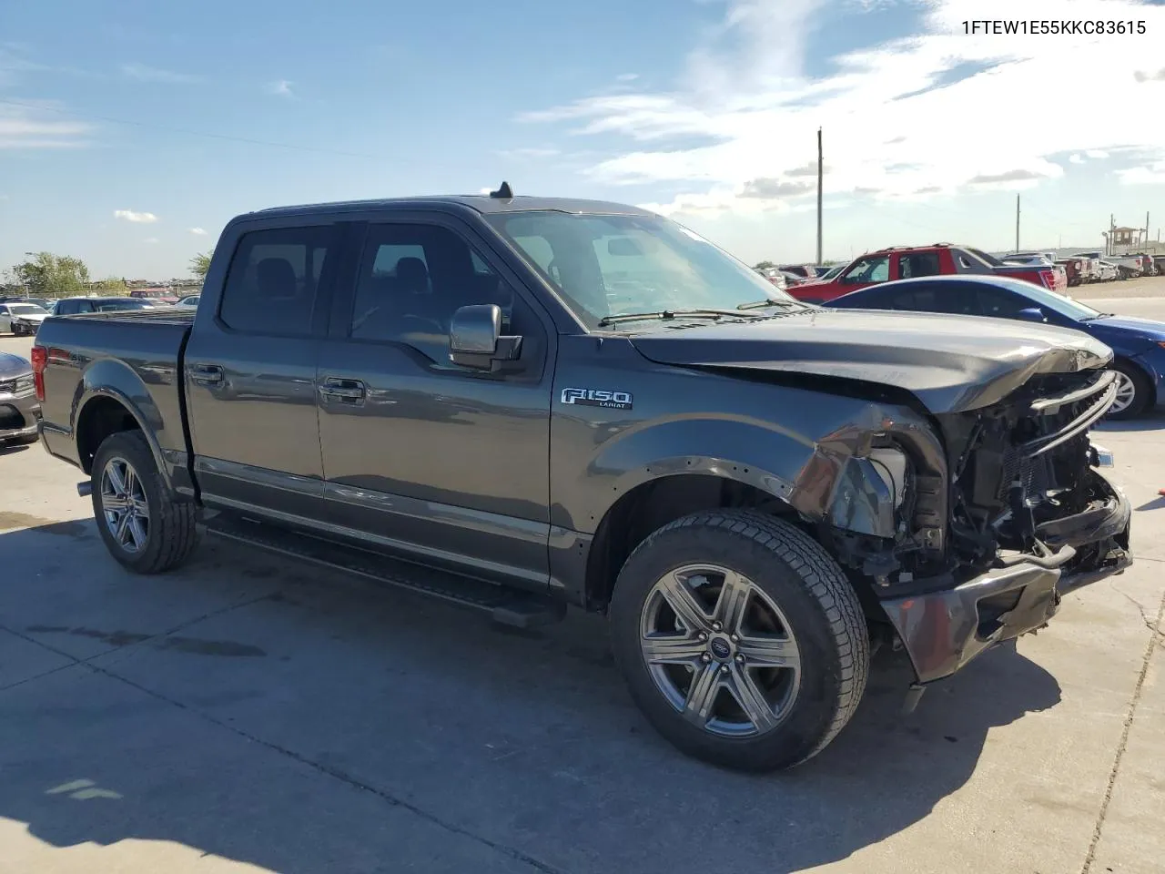 2019 Ford F150 Supercrew VIN: 1FTEW1E55KKC83615 Lot: 69253354