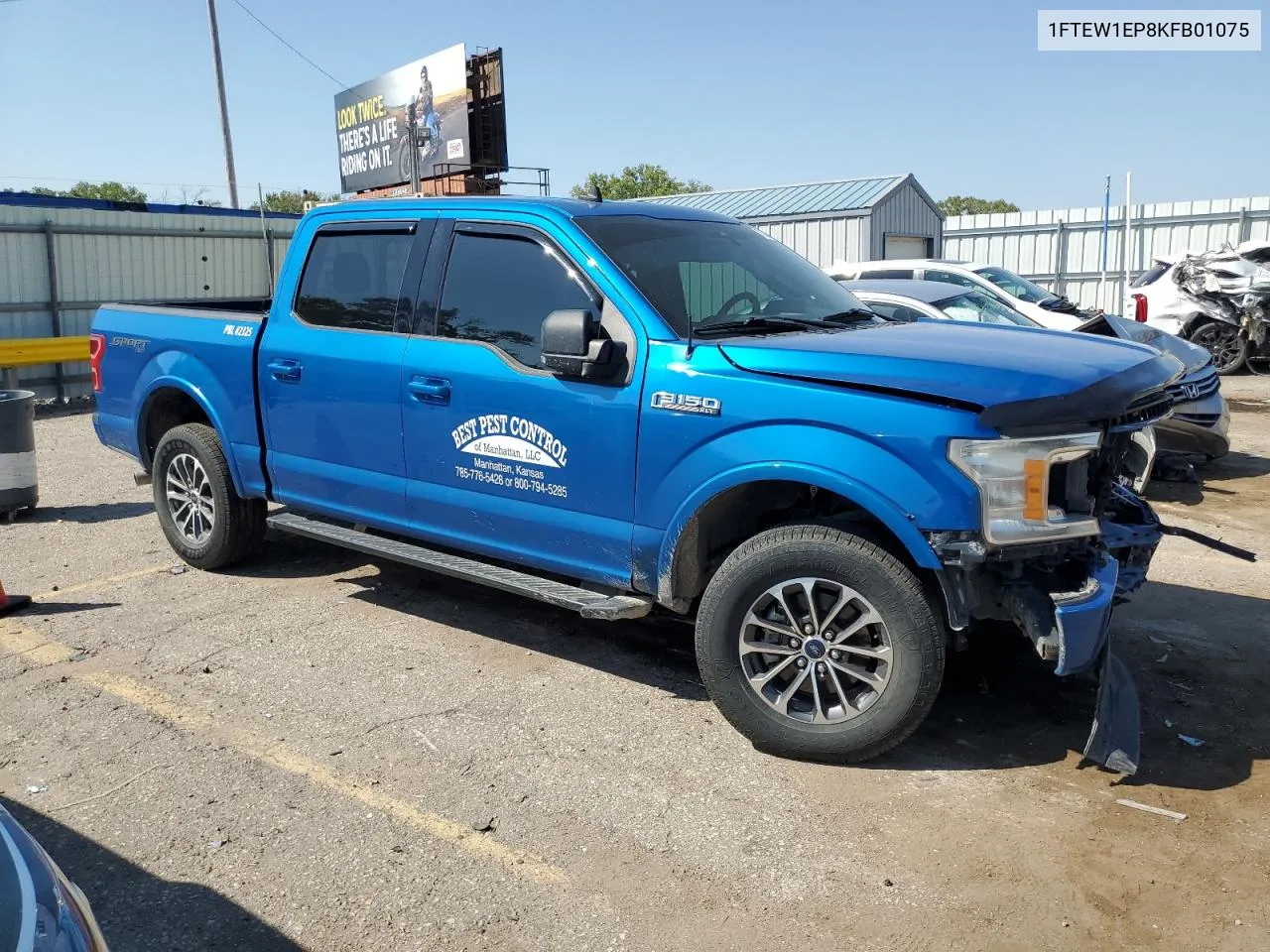 2019 Ford F150 Supercrew VIN: 1FTEW1EP8KFB01075 Lot: 70066344