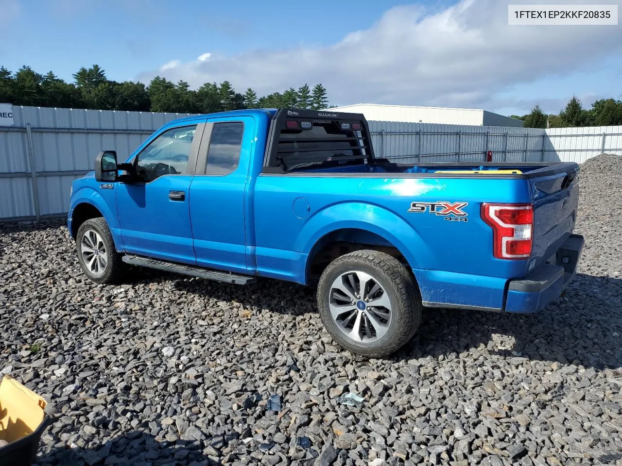 2019 Ford F150 Super Cab VIN: 1FTEX1EP2KKF20835 Lot: 70089304