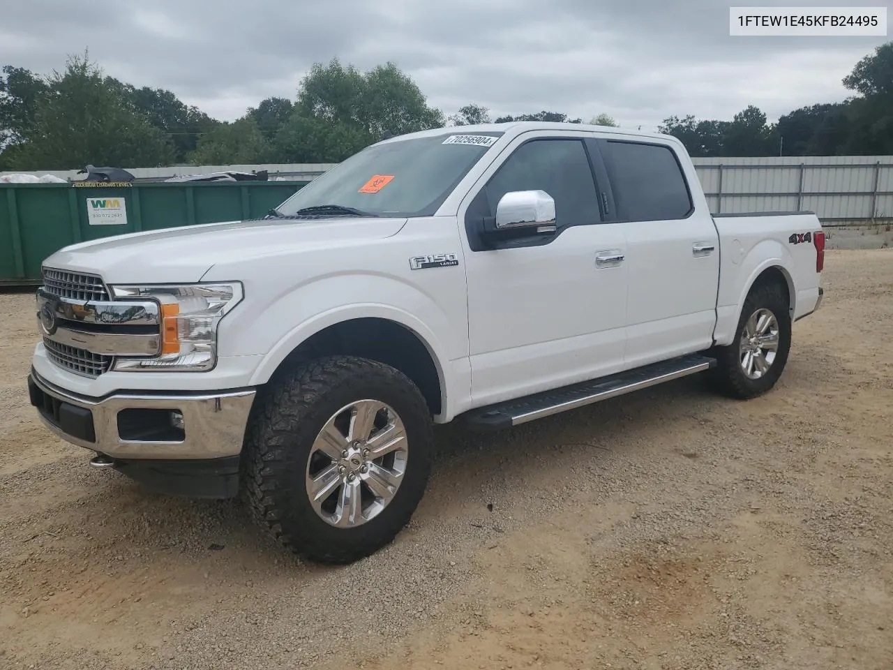 2019 Ford F150 Supercrew VIN: 1FTEW1E45KFB24495 Lot: 70256904