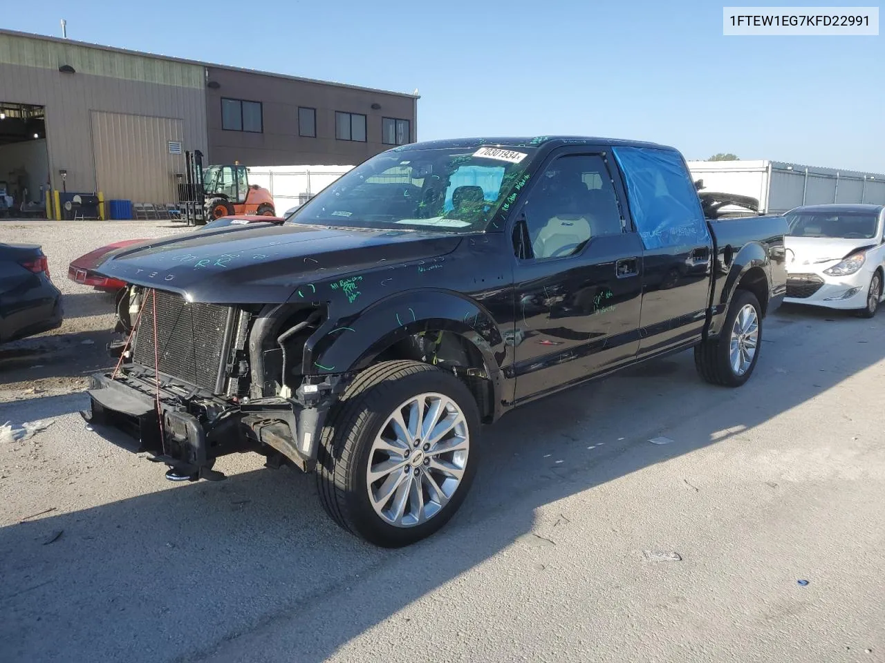 2019 Ford F150 Supercrew VIN: 1FTEW1EG7KFD22991 Lot: 70301934