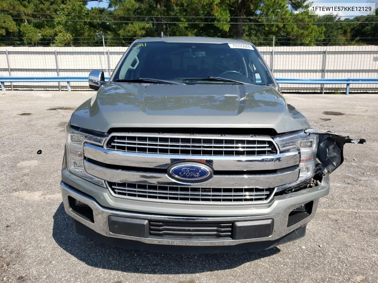 2019 Ford F150 Supercrew VIN: 1FTEW1E57KKE12129 Lot: 70335044