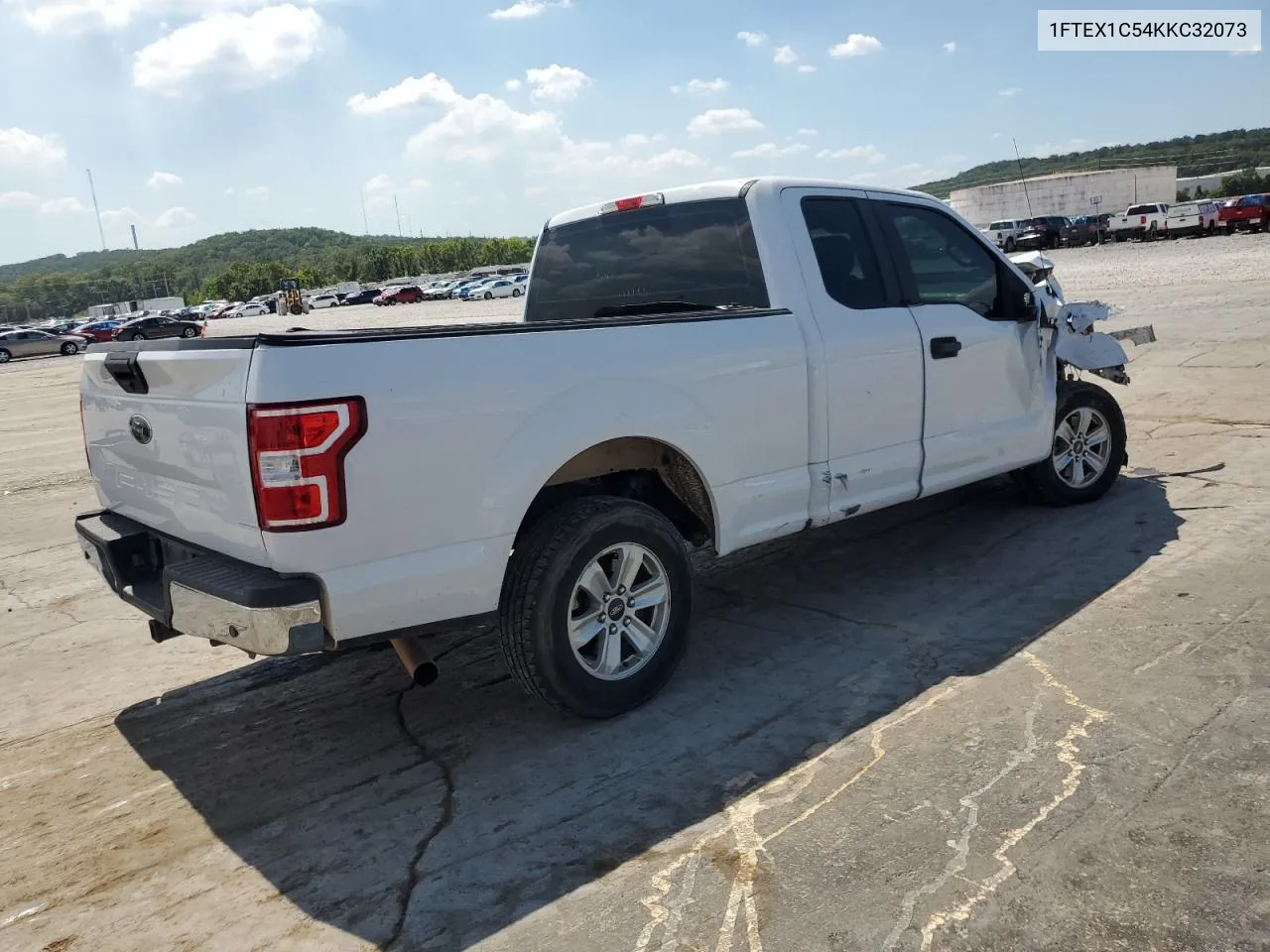 2019 Ford F150 Super Cab VIN: 1FTEX1C54KKC32073 Lot: 70442794