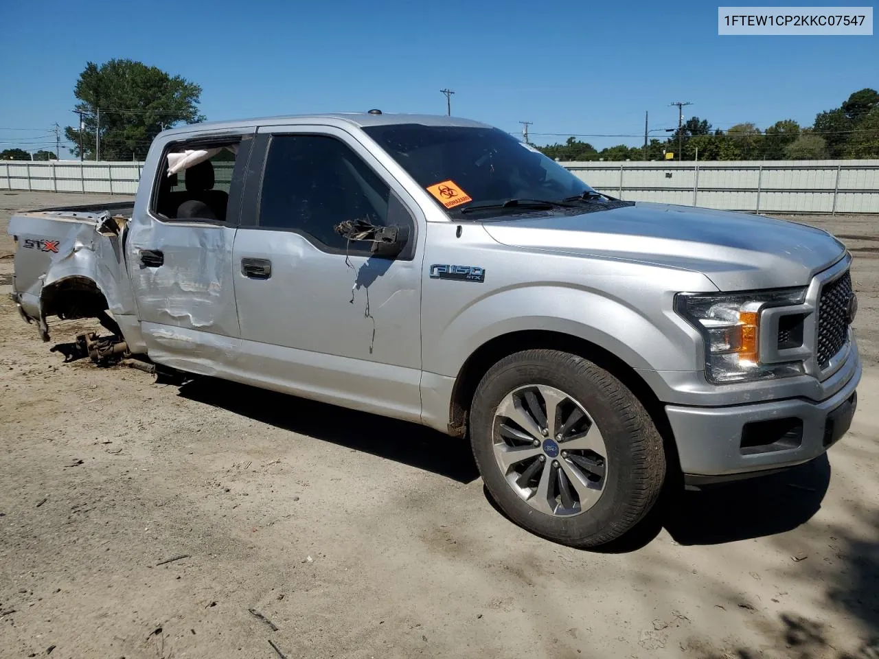 2019 Ford F150 Supercrew VIN: 1FTEW1CP2KKC07547 Lot: 70487954