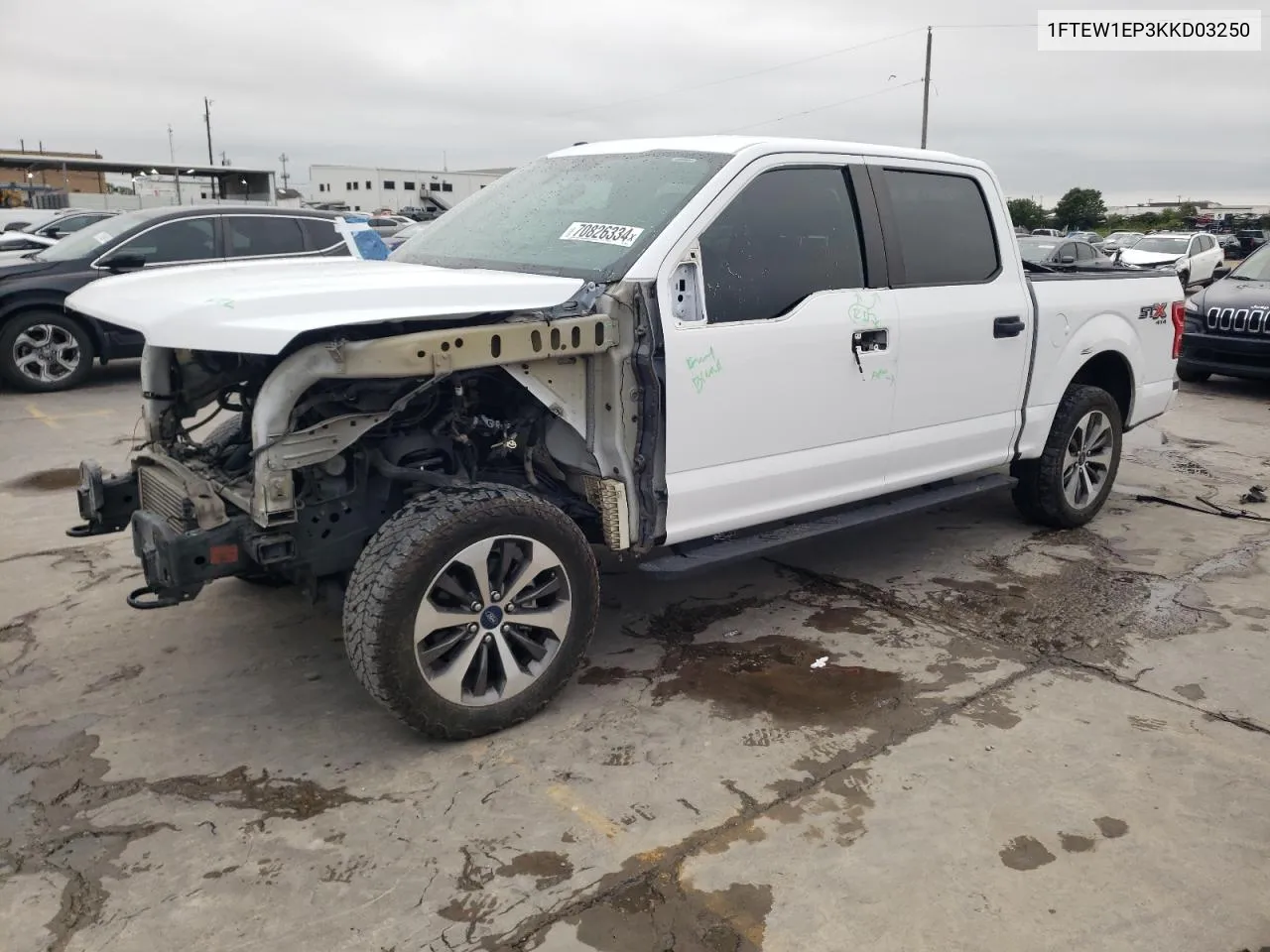 2019 Ford F150 Supercrew VIN: 1FTEW1EP3KKD03250 Lot: 70826334