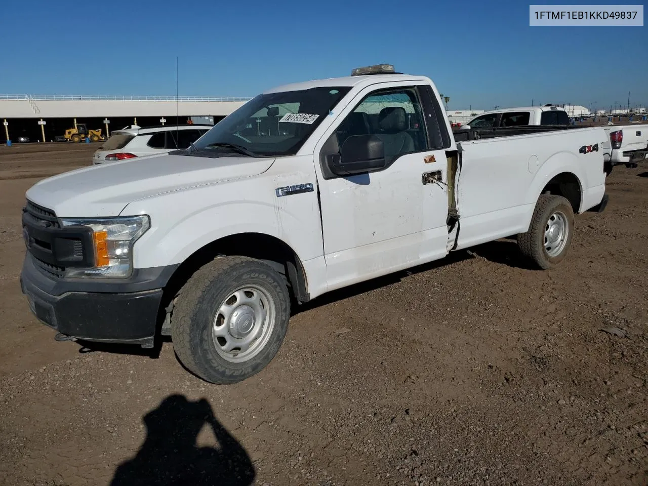 2019 Ford F150 VIN: 1FTMF1EB1KKD49837 Lot: 70850254