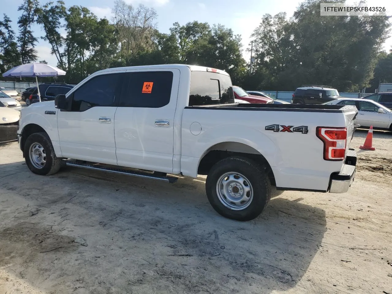 1FTEW1EP5KFB43526 2019 Ford F150 Supercrew