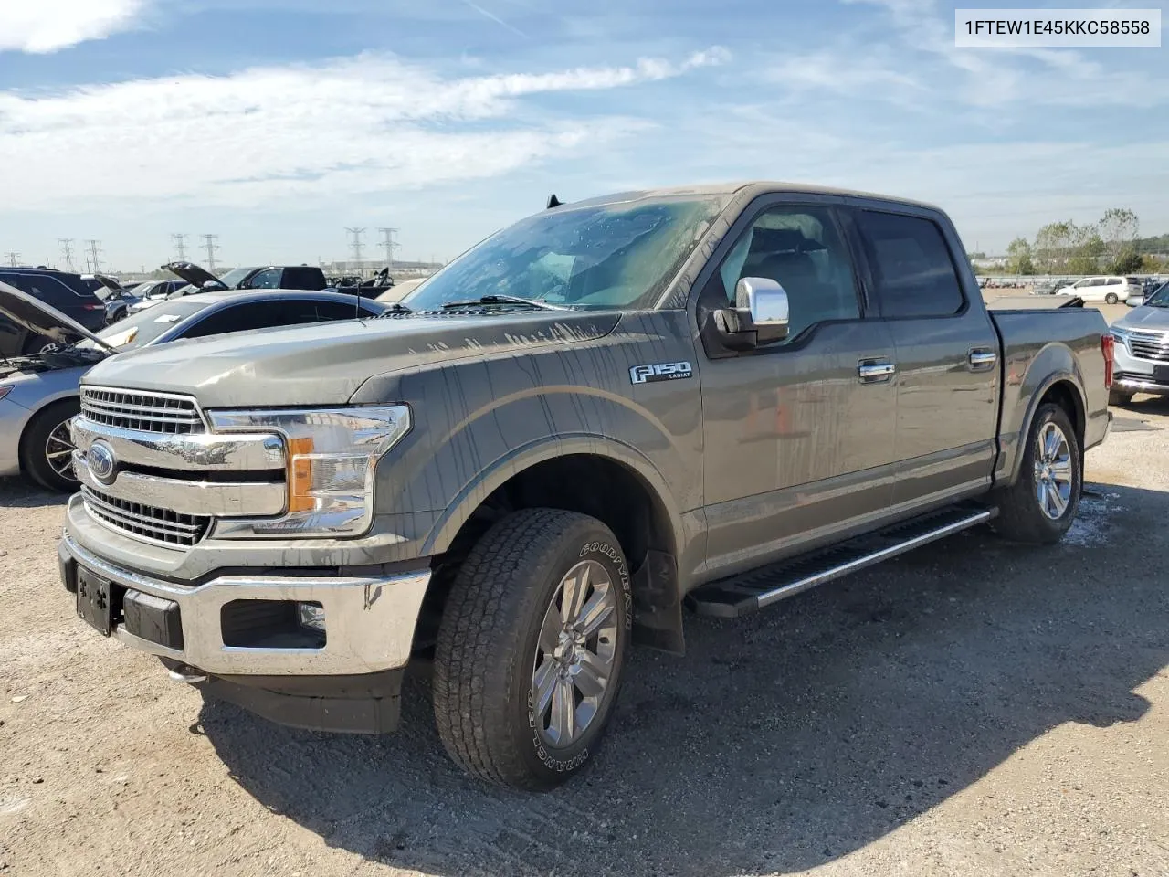 2019 Ford F150 Supercrew VIN: 1FTEW1E45KKC58558 Lot: 71026724