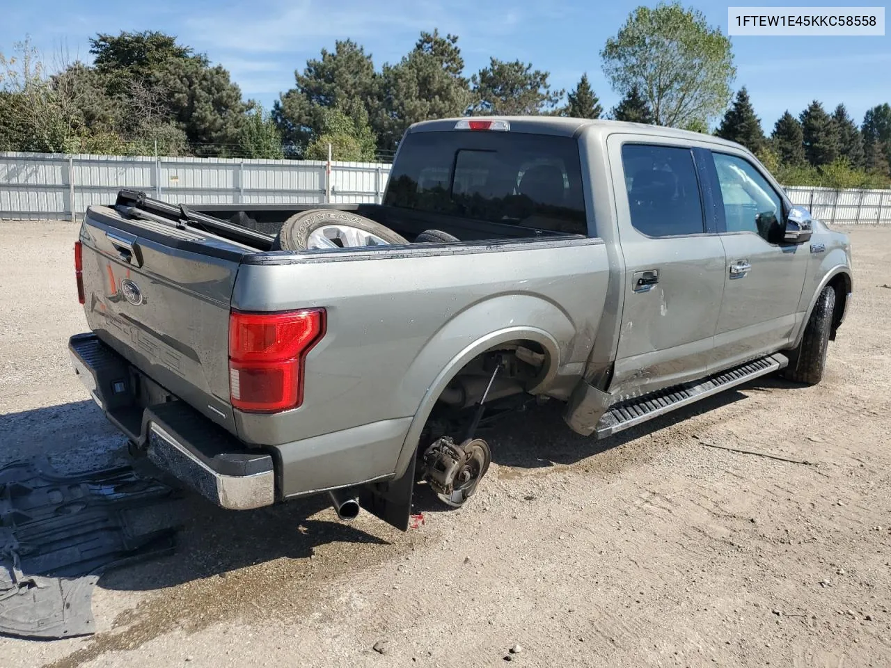 2019 Ford F150 Supercrew VIN: 1FTEW1E45KKC58558 Lot: 71026724