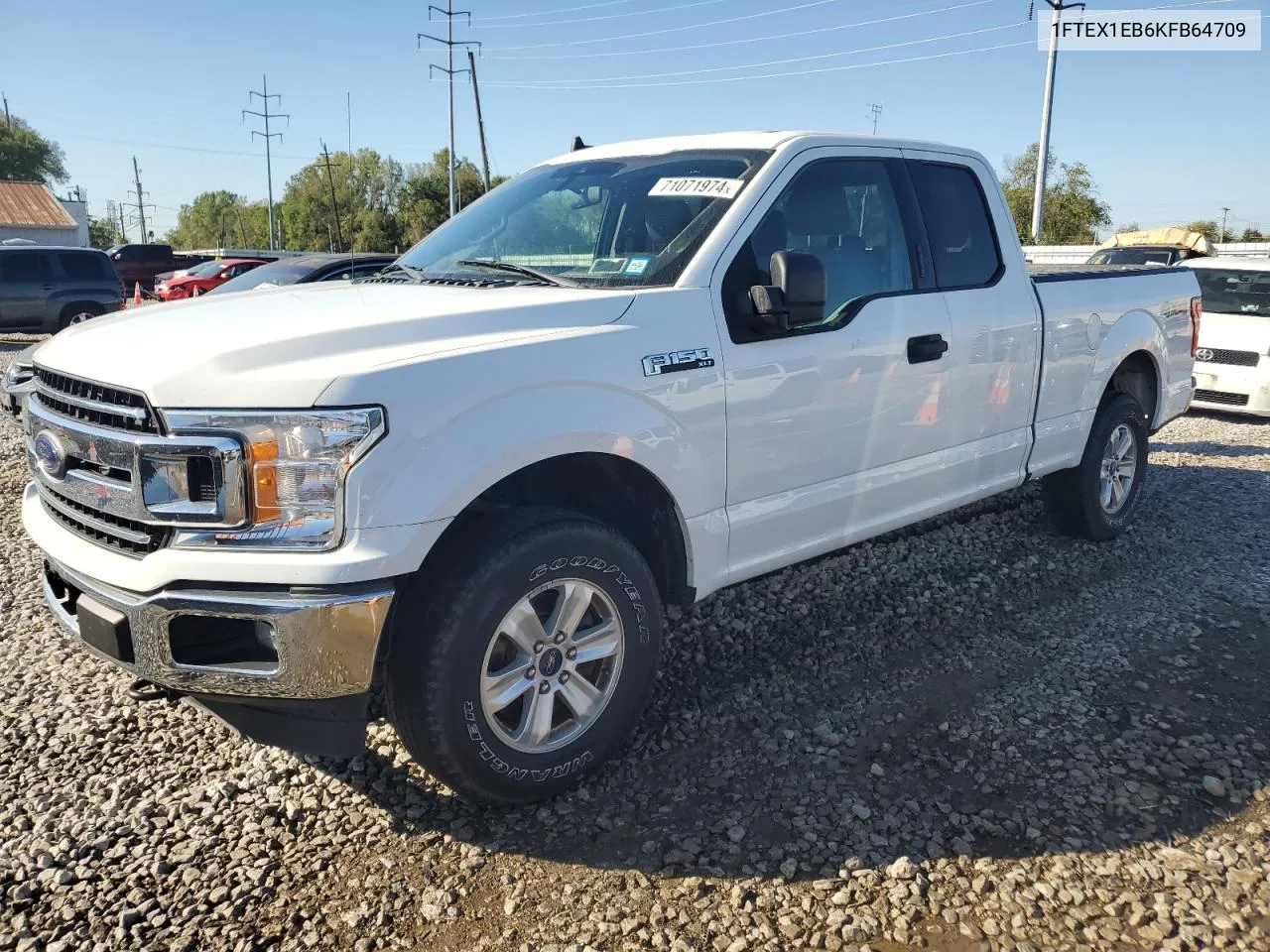 1FTEX1EB6KFB64709 2019 Ford F150 Super Cab