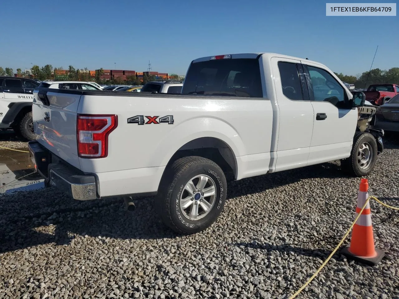 1FTEX1EB6KFB64709 2019 Ford F150 Super Cab