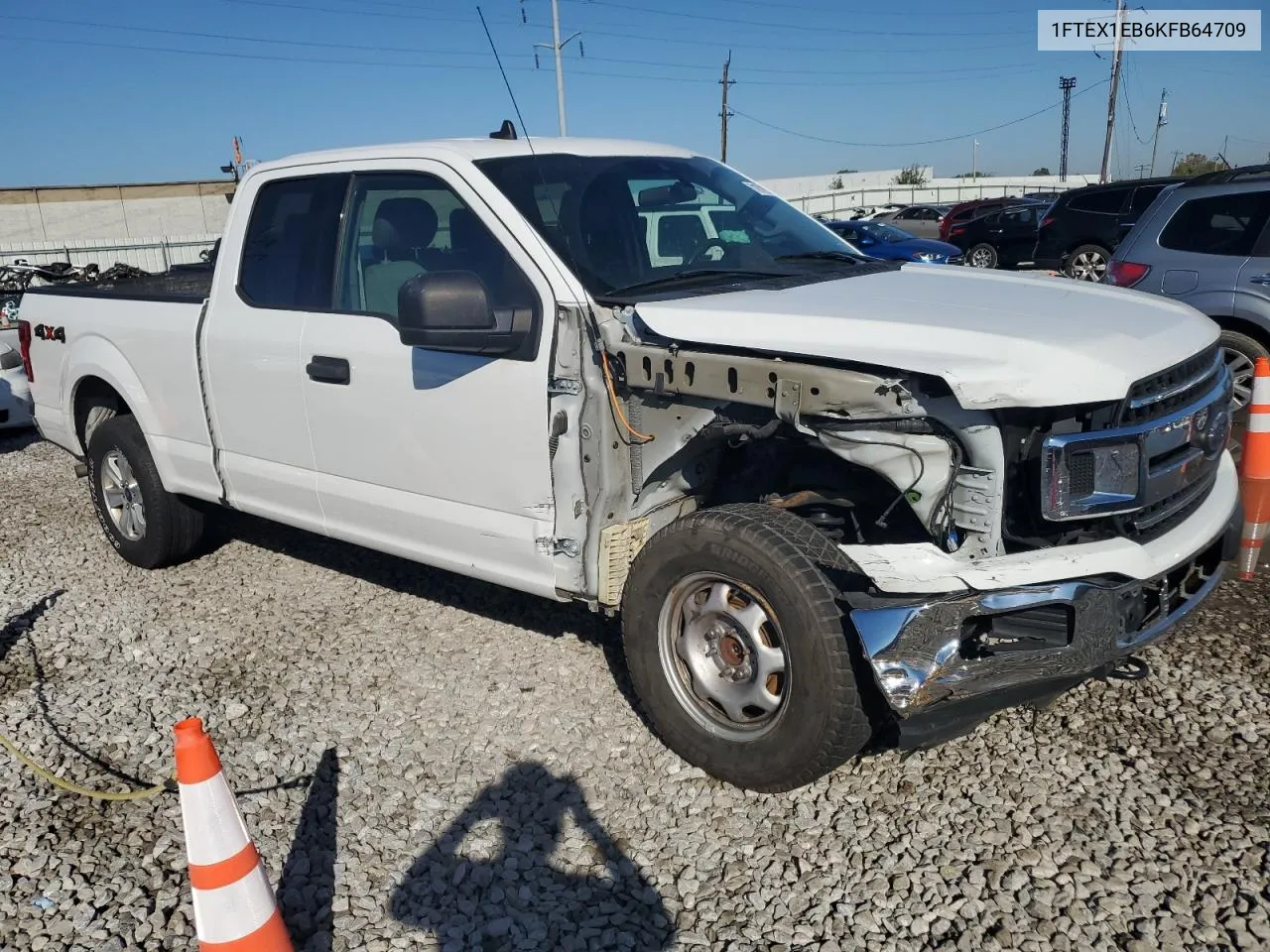 1FTEX1EB6KFB64709 2019 Ford F150 Super Cab