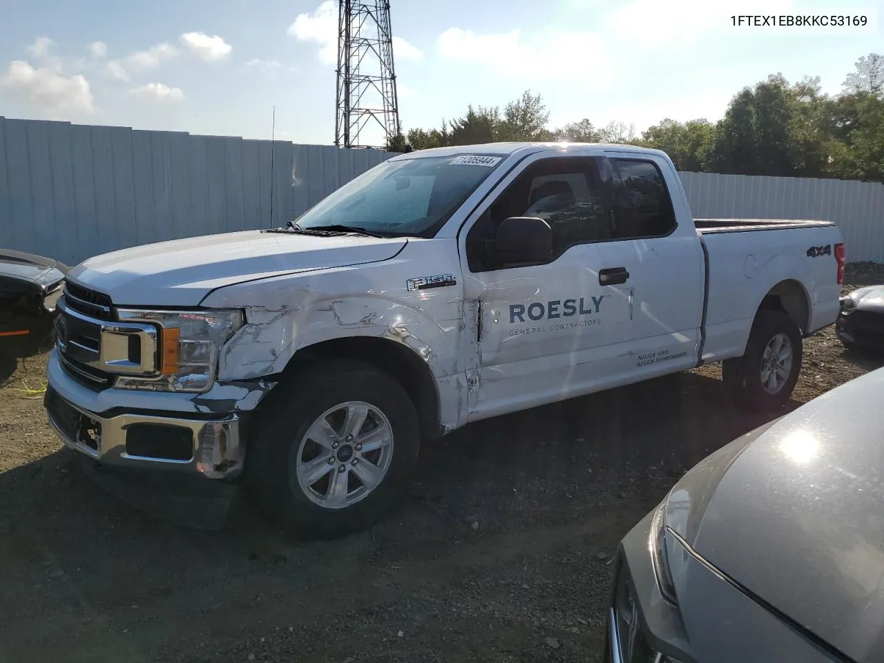 1FTEX1EB8KKC53169 2019 Ford F150 Super Cab