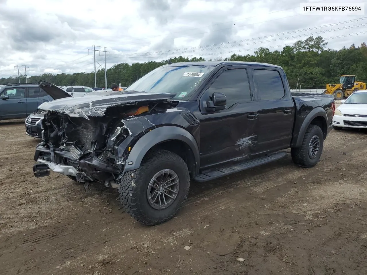 2019 Ford F150 Raptor VIN: 1FTFW1RG6KFB76694 Lot: 73298764